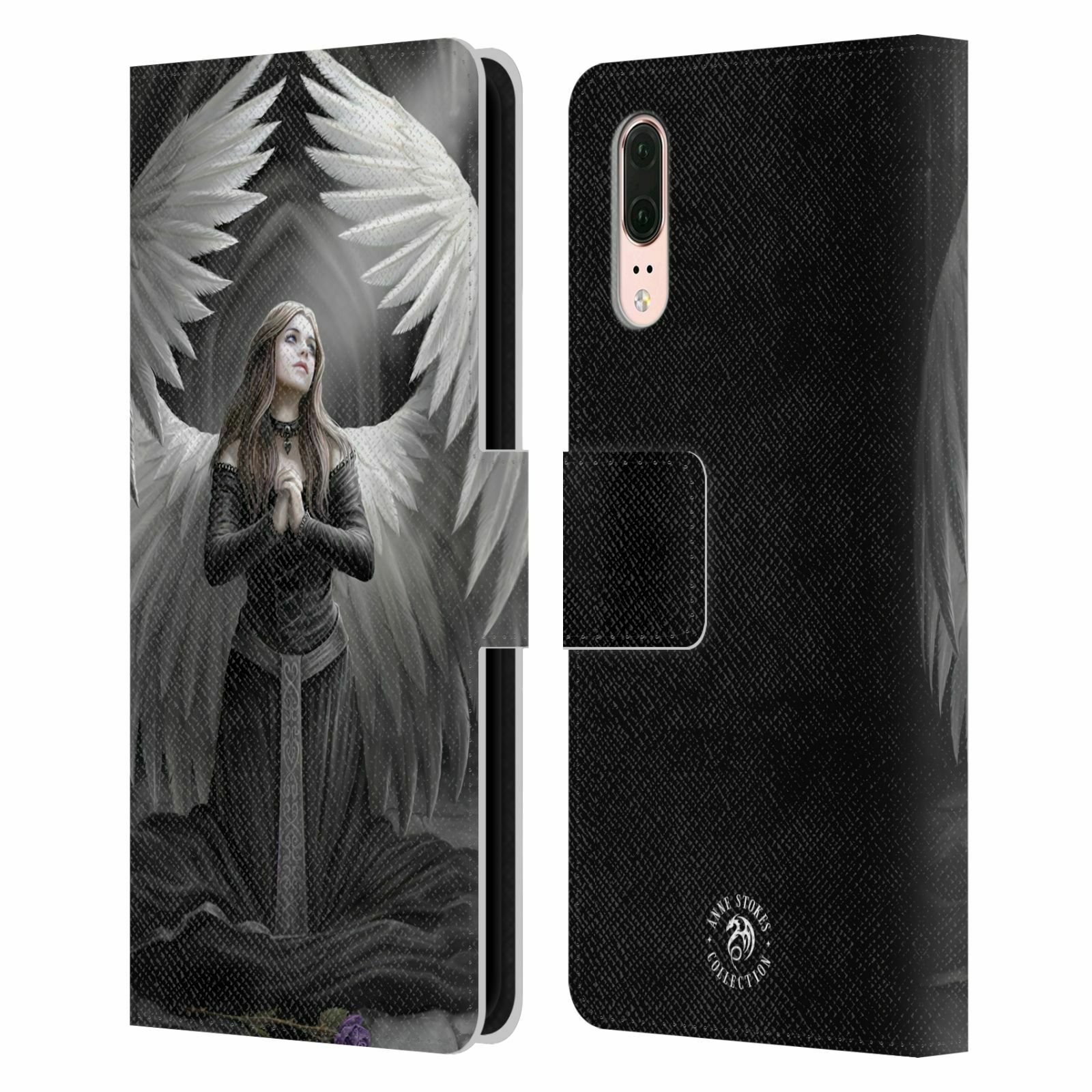 

OFFICIAL ANNE STOKES ANGELS LEATHER BOOK WALLET CASE COVER FOR HUAWEI PHONES