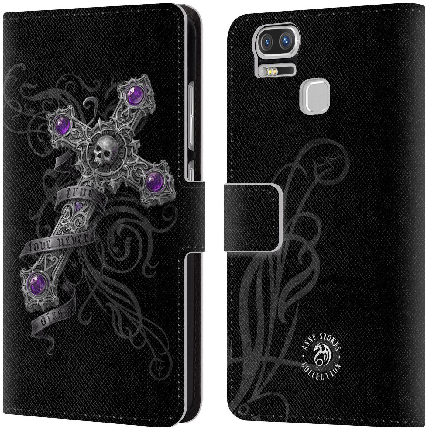 

OFFICIAL ANNE STOKES DARK HEARTS LEATHER BOOK CASE FOR ASUS ZENFONE PHONES