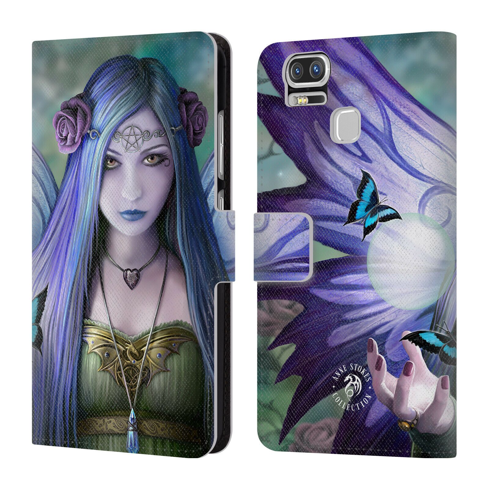 

OFFICIAL ANNE STOKES FAIRIES LEATHER BOOK WALLET CASE FOR ASUS ZENFONE PHONES