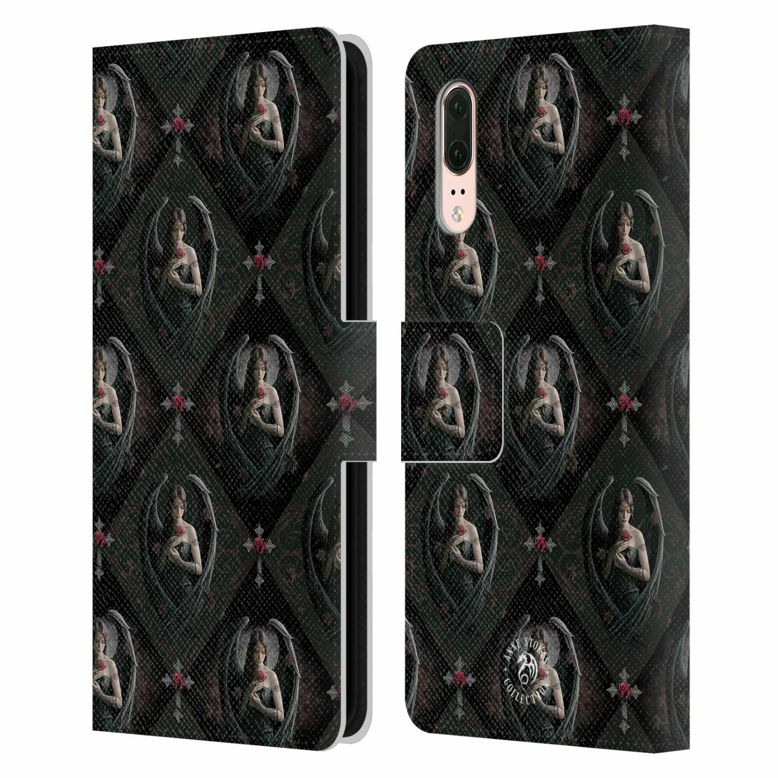 

OFFICIAL ANNE STOKES ANGELS LEATHER BOOK WALLET CASE COVER FOR HUAWEI PHONES