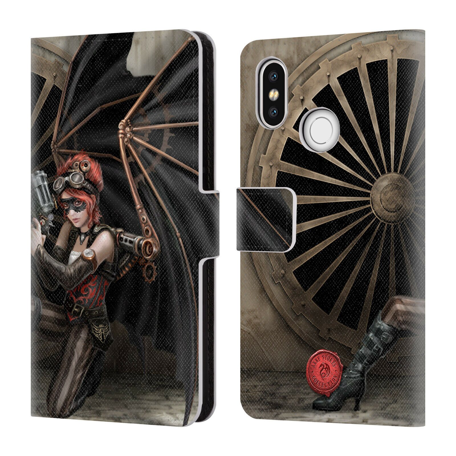 

OFFICIAL ANNE STOKES STEAMPUNK LEATHER BOOK WALLET CASE COVER FOR XIAOMI PHONES