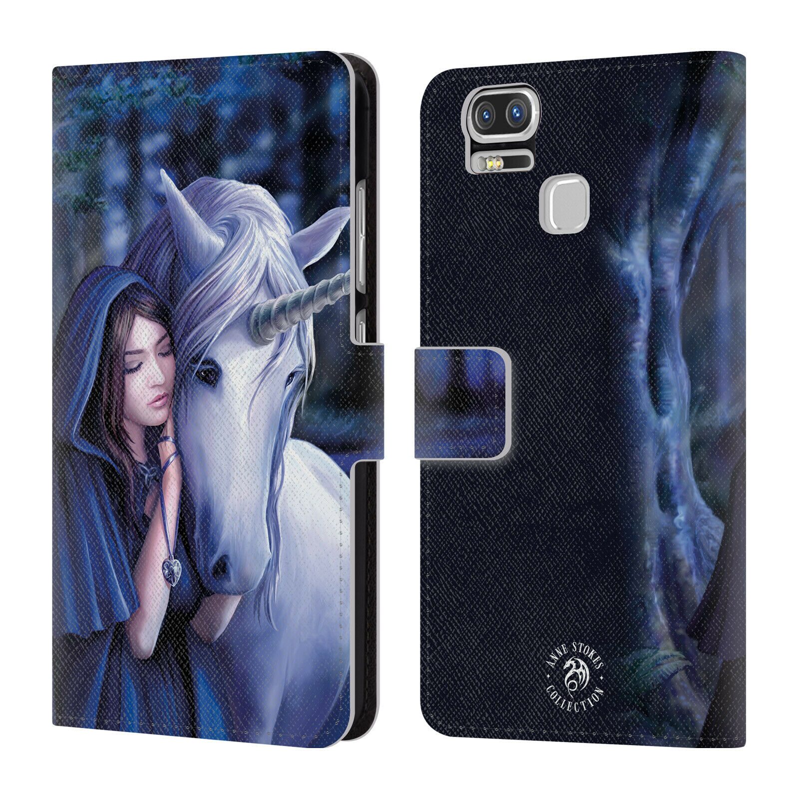 

OFFICIAL ANNE STOKES UNICORNS 2 LEATHER BOOK CASE FOR ASUS ZENFONE PHONES
