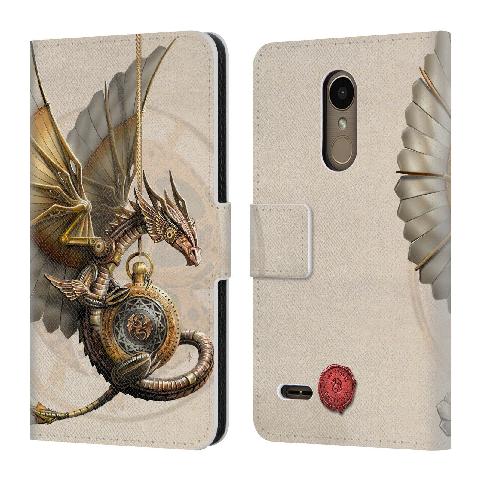 

OFFICIAL ANNE STOKES STEAMPUNK LEATHER BOOK WALLET CASE FOR LG PHONES 1