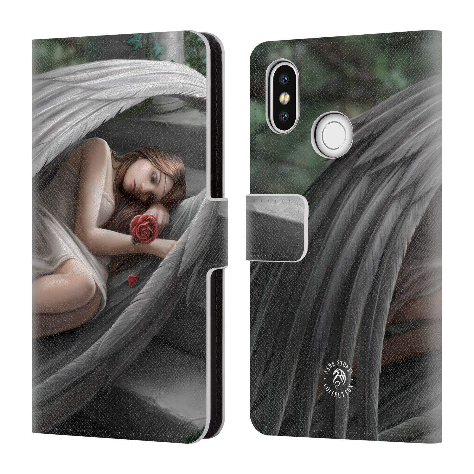 

OFFICIAL ANNE STOKES ANGELS LEATHER BOOK WALLET CASE COVER FOR XIAOMI PHONES