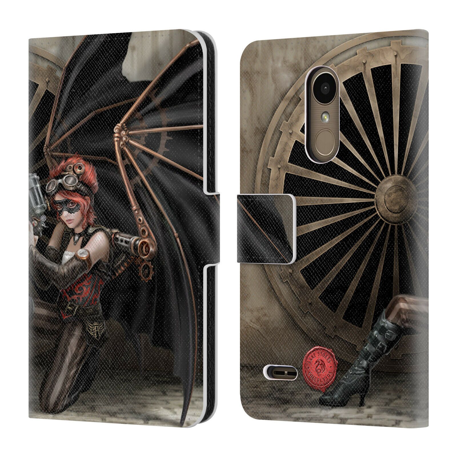 

OFFICIAL ANNE STOKES STEAMPUNK LEATHER BOOK WALLET CASE FOR LG PHONES 1