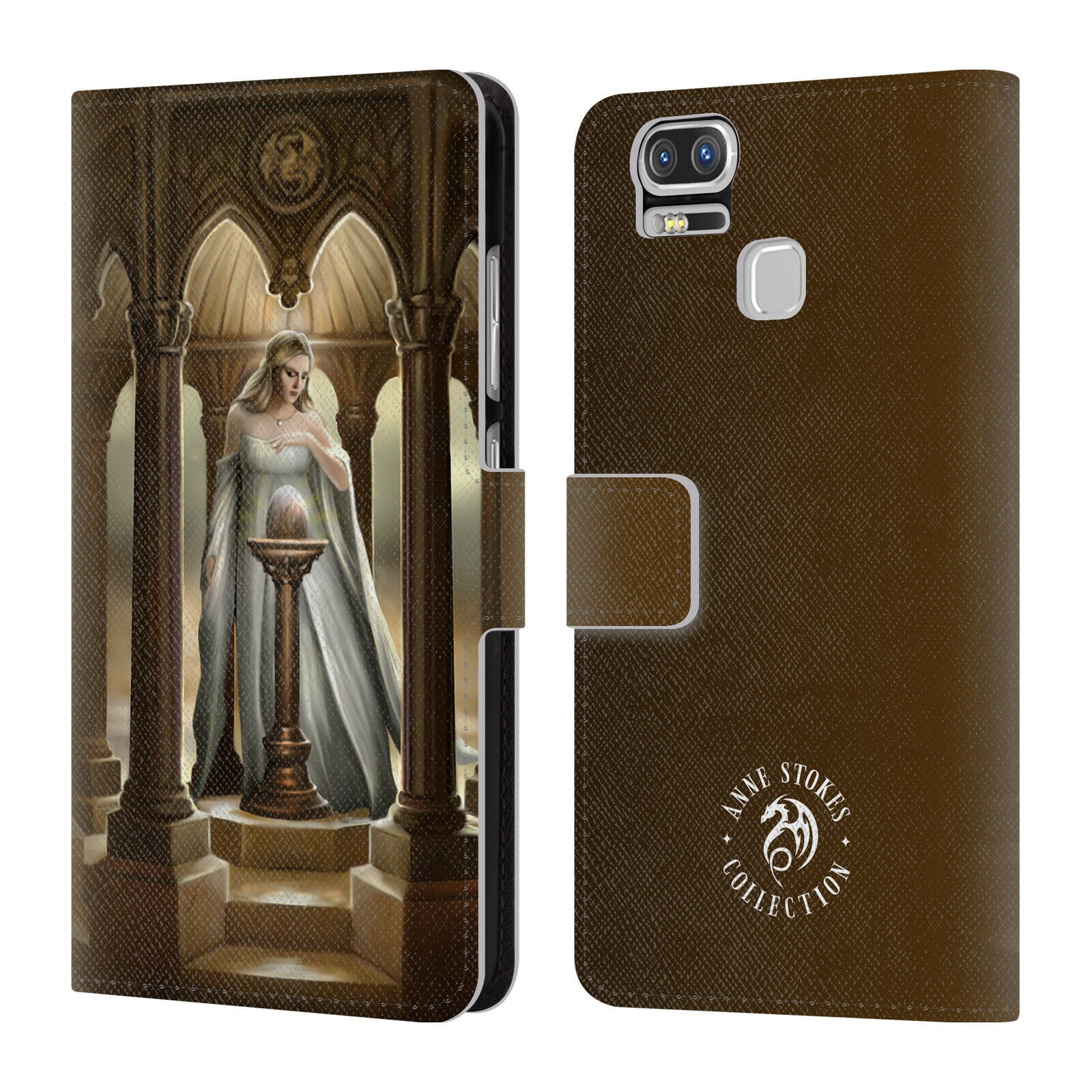 

OFFICIAL ANNE STOKES DRAGONS 2 LEATHER BOOK WALLET CASE FOR ASUS ZENFONE PHONES