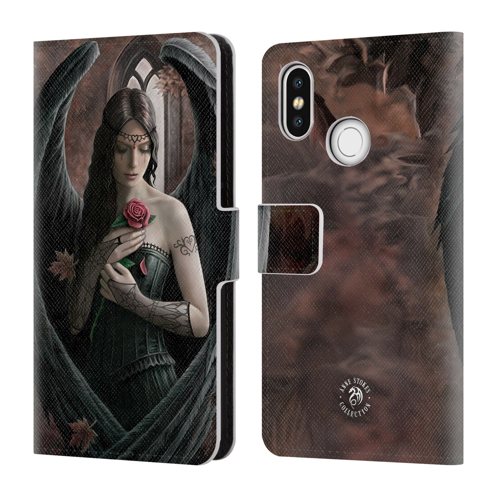 

OFFICIAL ANNE STOKES ANGELS LEATHER BOOK WALLET CASE COVER FOR XIAOMI PHONES