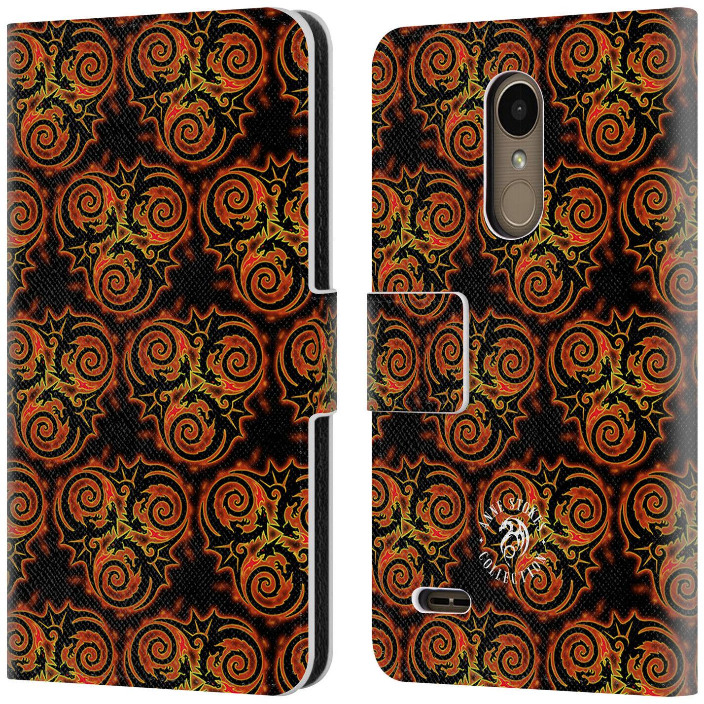 

OFFICIAL ANNE STOKES FIRE TRIBAL LEATHER BOOK WALLET CASE COVER FOR LG PHONES 1