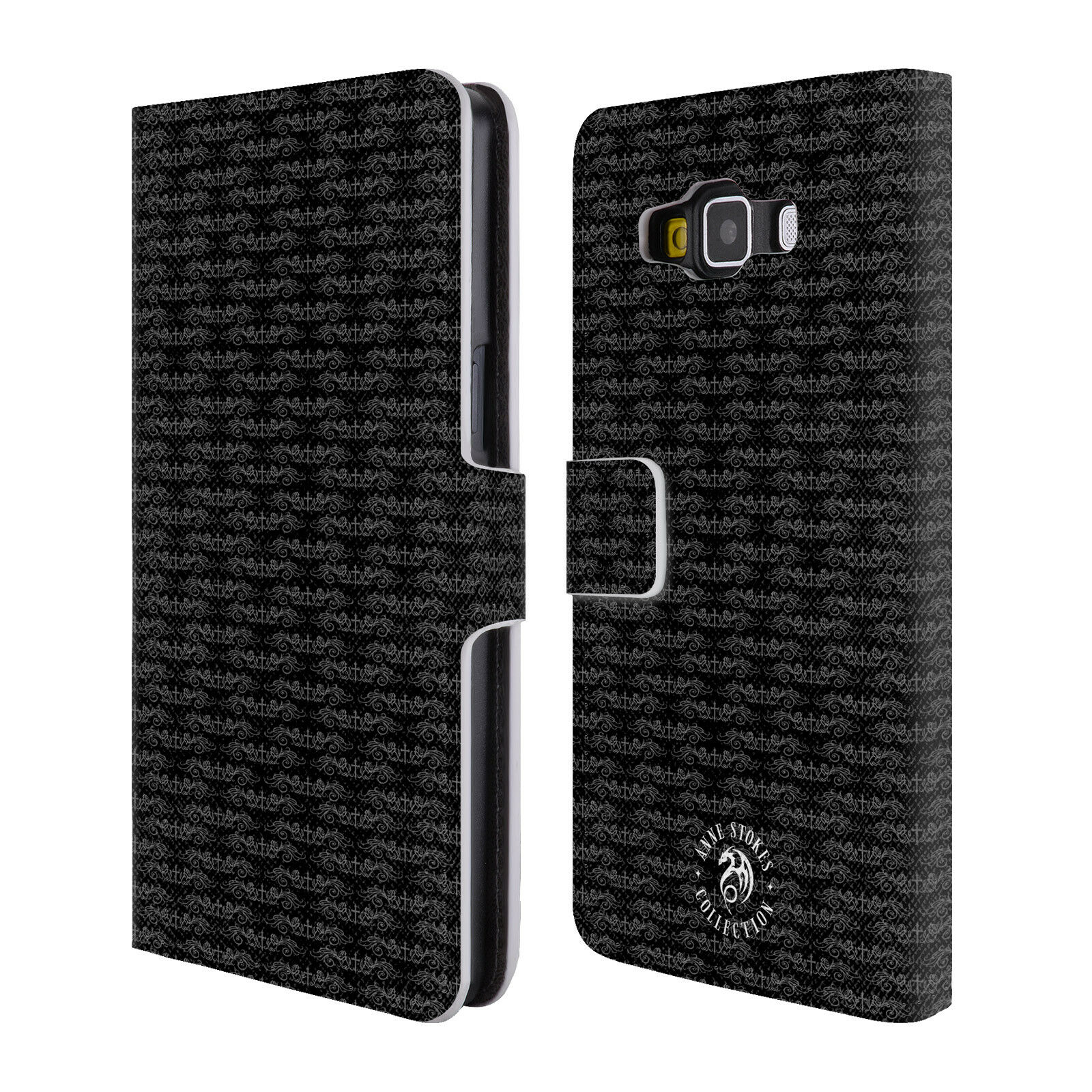 

OFFICIAL ANNE STOKES DARK HEARTS LEATHER BOOK WALLET CASE FOR SAMSUNG PHONES 2
