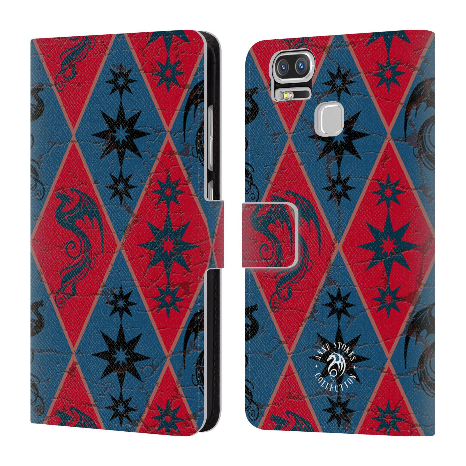 

OFFICIAL ANNE STOKES FIRE TRIBAL LEATHER BOOK CASE FOR ASUS ZENFONE PHONES
