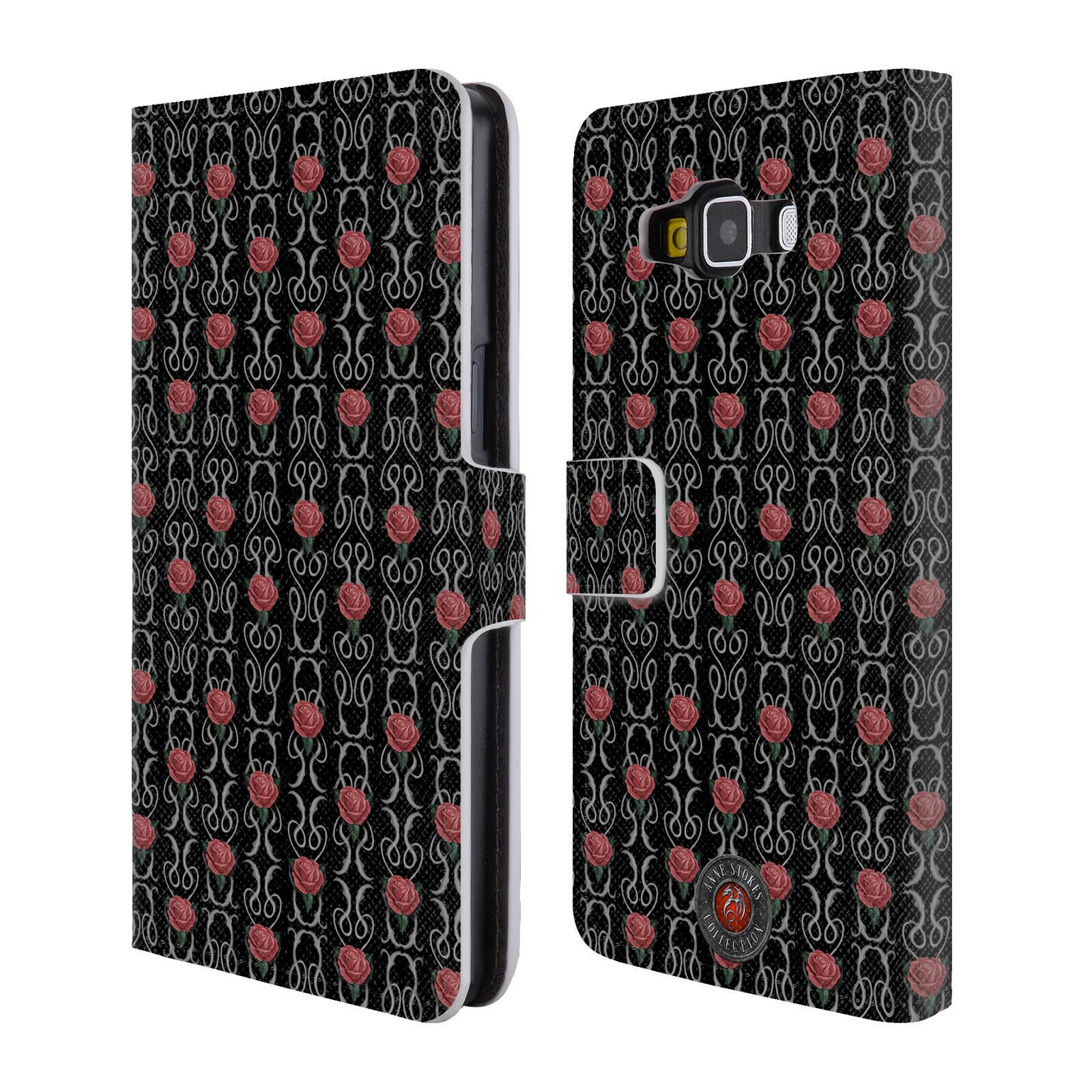 

OFFICIAL ANNE STOKES MOTIF PATTERNS LEATHER BOOK CASE FOR SAMSUNG PHONES 2