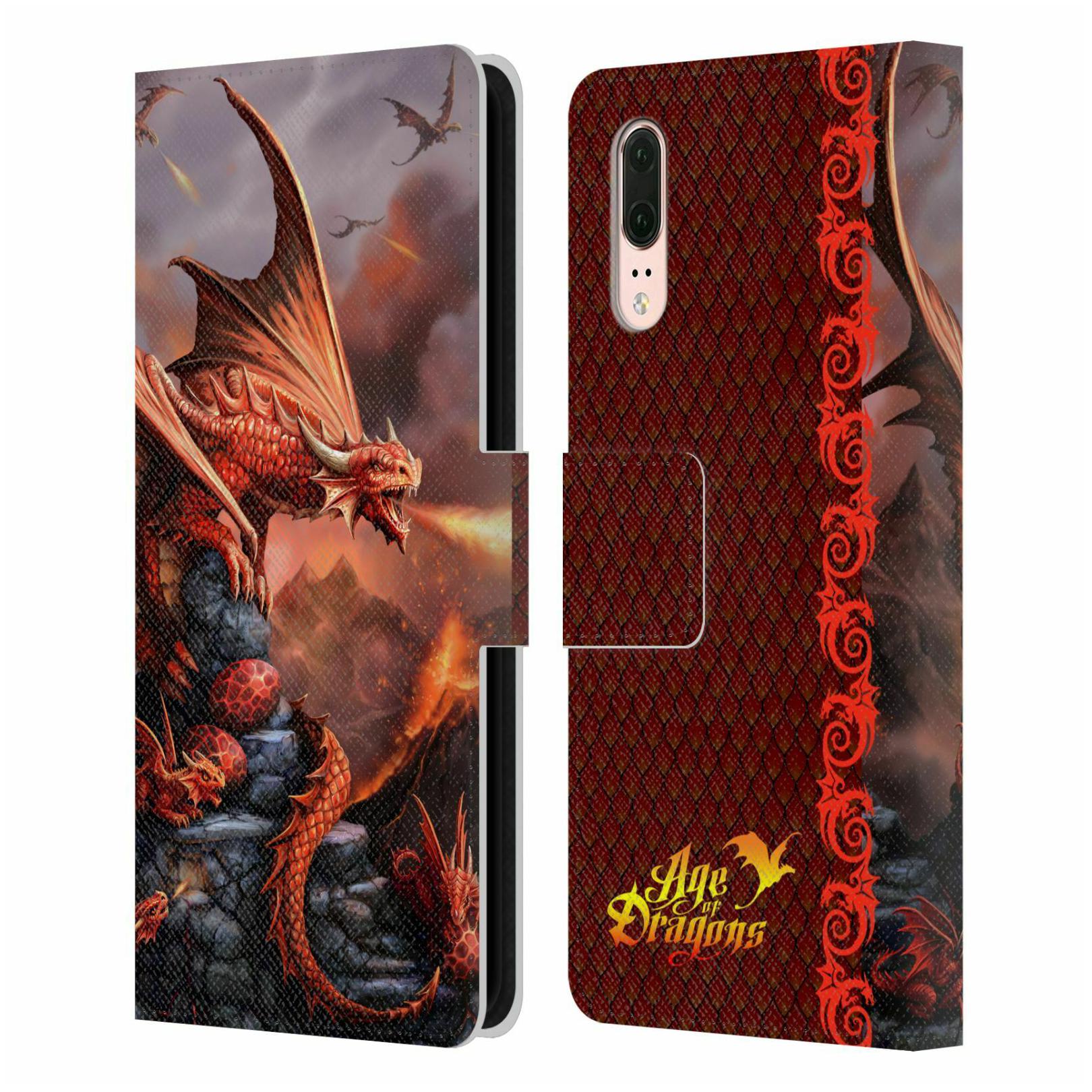 

OFFICIAL ANNE STOKES AGE OF DRAGONS LEATHER BOOK WALLET CASE FOR HUAWEI PHONES