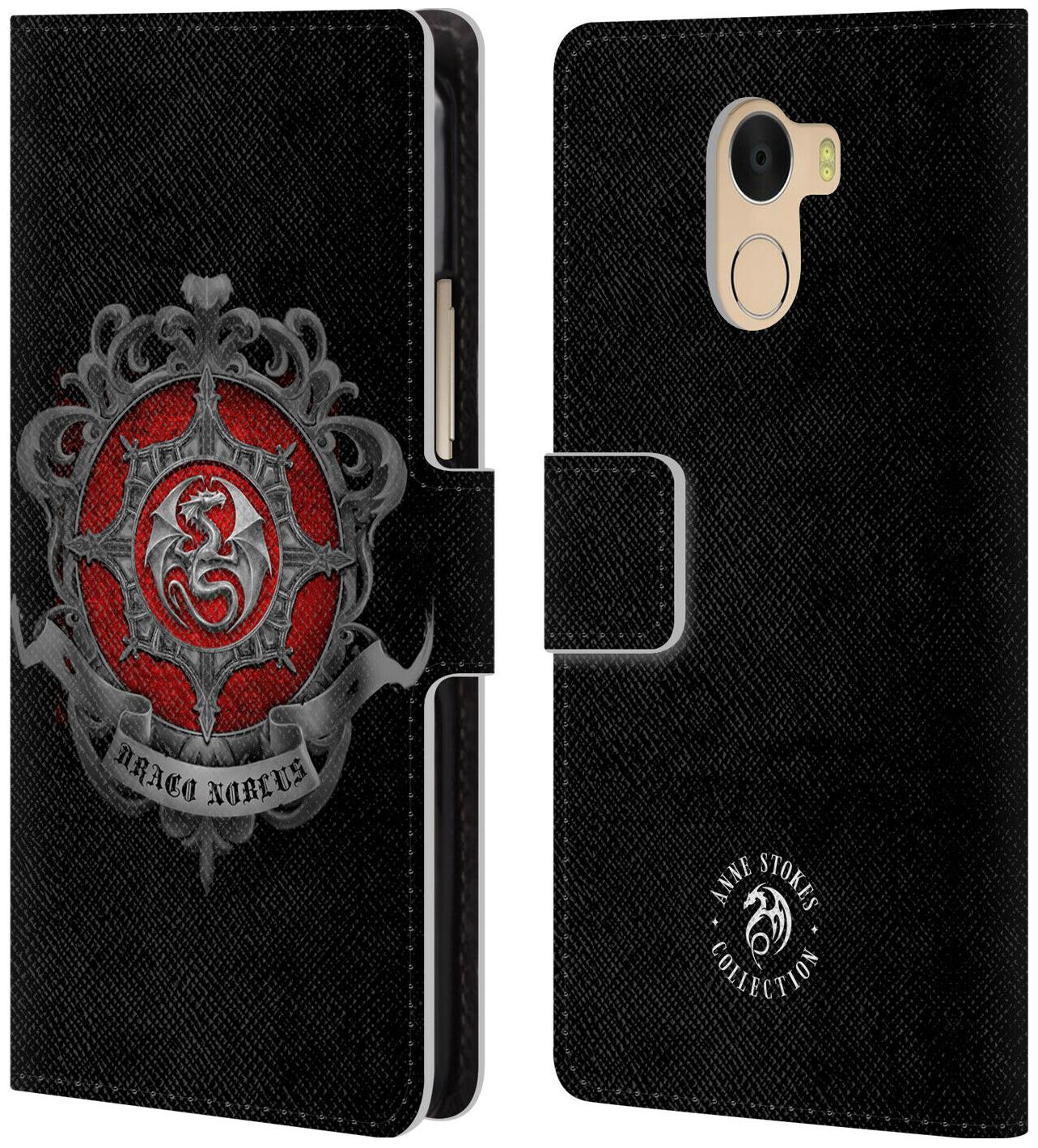 

OFFICIAL ANNE STOKES FIRE TRIBAL LEATHER BOOK CASE FOR WILEYFOX ESSENTIAL