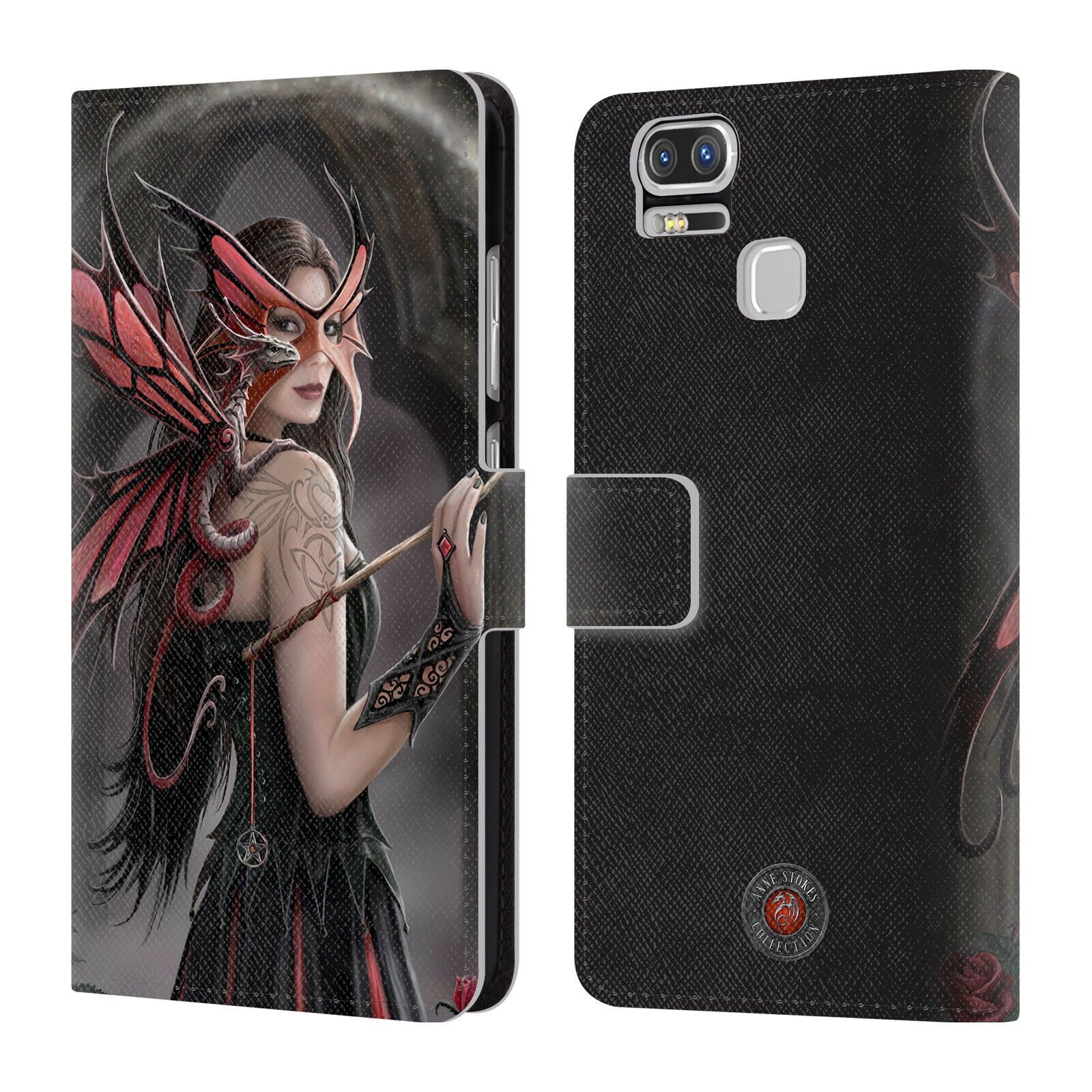

OFFICIAL ANNE STOKES DRAGON FRIENDSHIP LEATHER BOOK CASE FOR ASUS ZENFONE PHONES