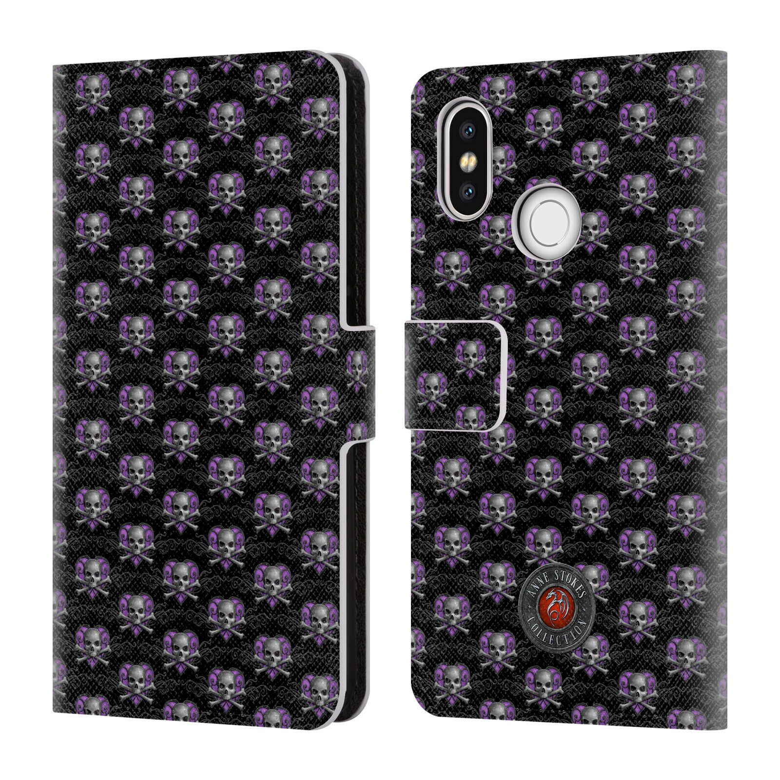 

OFFICIAL ANNE STOKES DARK HEARTS LEATHER BOOK WALLET CASE FOR XIAOMI PHONES