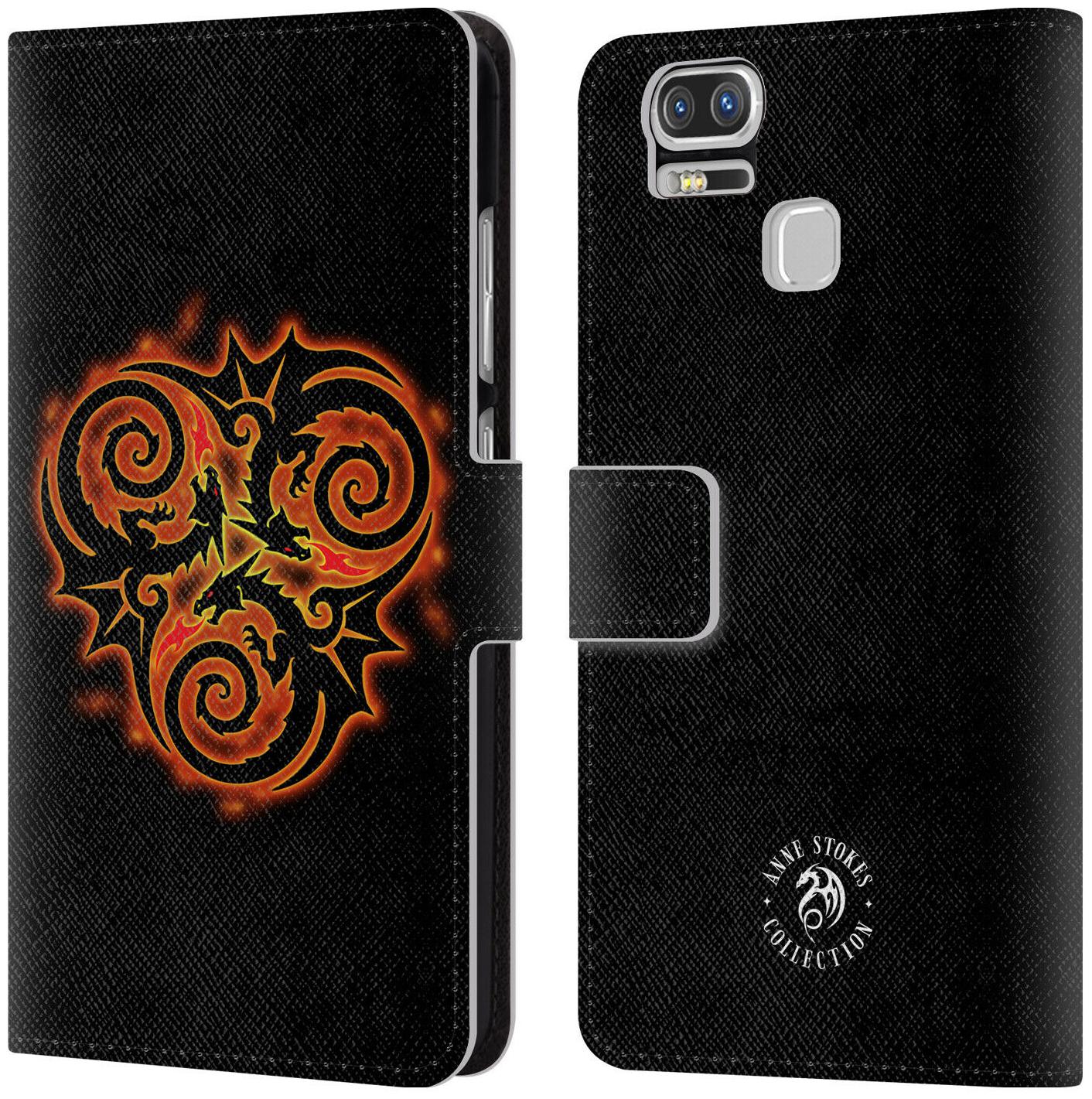 

OFFICIAL ANNE STOKES FIRE TRIBAL LEATHER BOOK CASE FOR ASUS ZENFONE PHONES