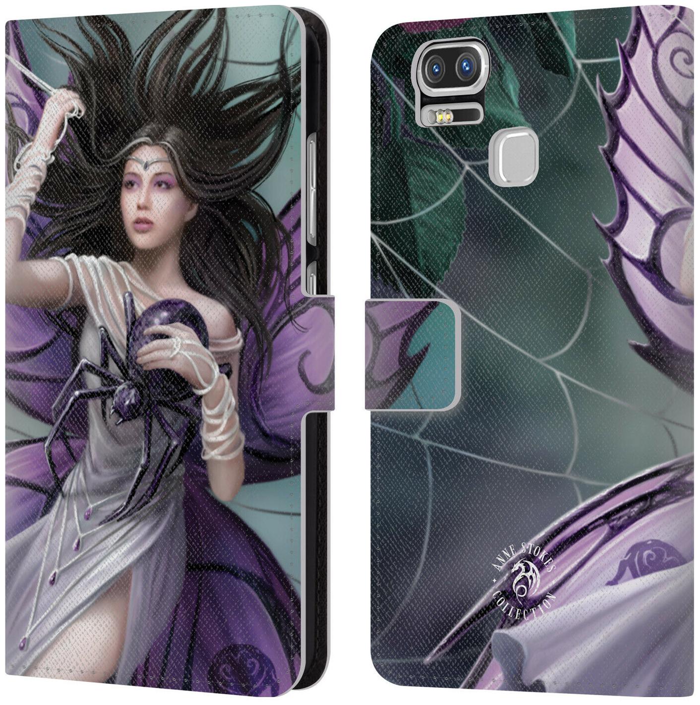 

OFFICIAL ANNE STOKES DARK HEARTS LEATHER BOOK CASE FOR ASUS ZENFONE PHONES