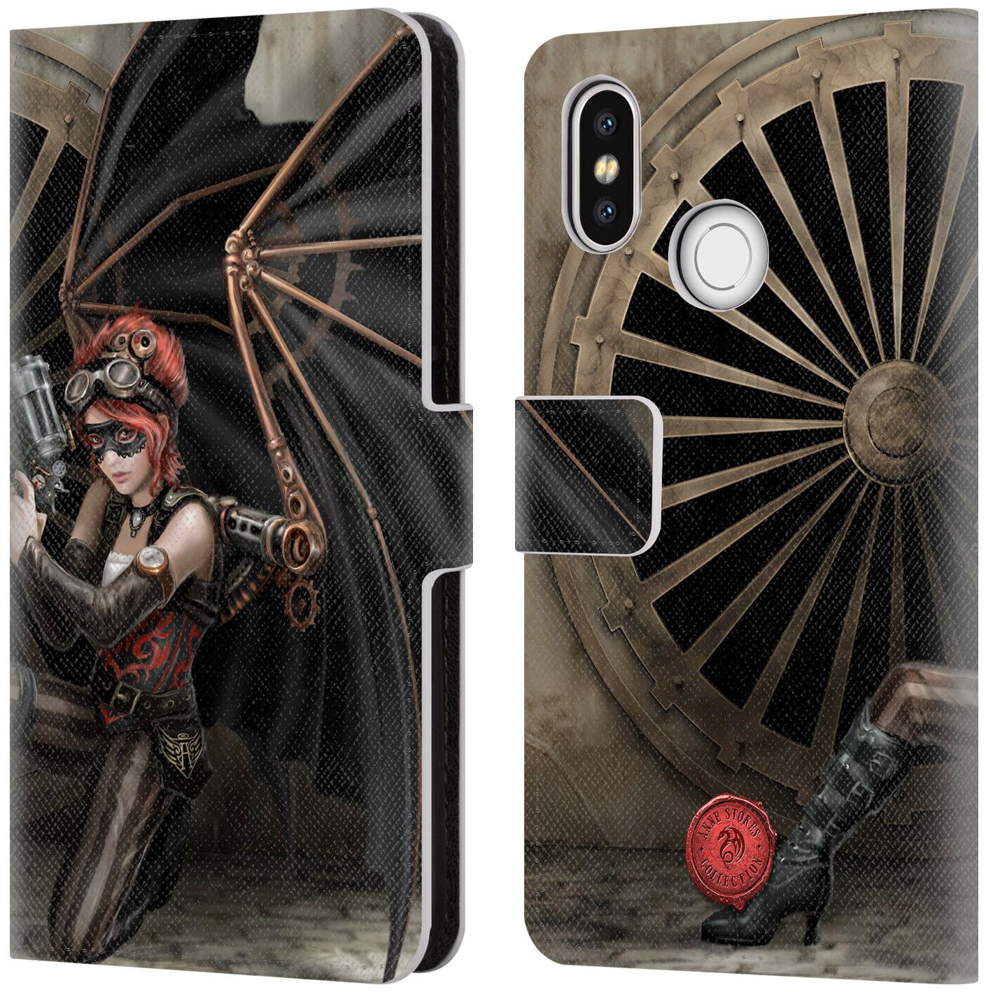 

OFFICIAL ANNE STOKES STEAMPUNK LEATHER BOOK WALLET CASE COVER FOR XIAOMI PHONES