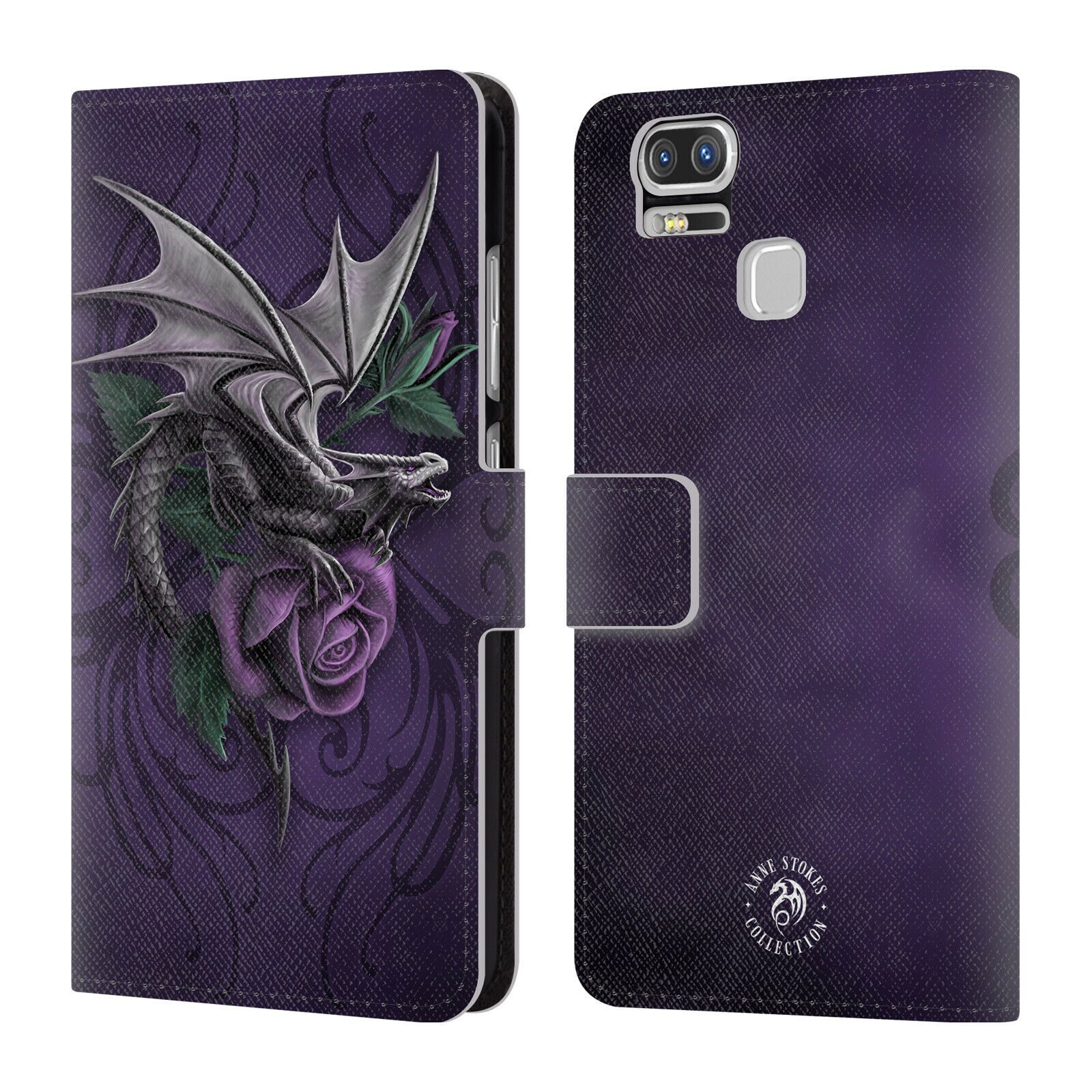

OFFICIAL ANNE STOKES DRAGONS 3 LEATHER BOOK CASE FOR ASUS ZENFONE PHONES