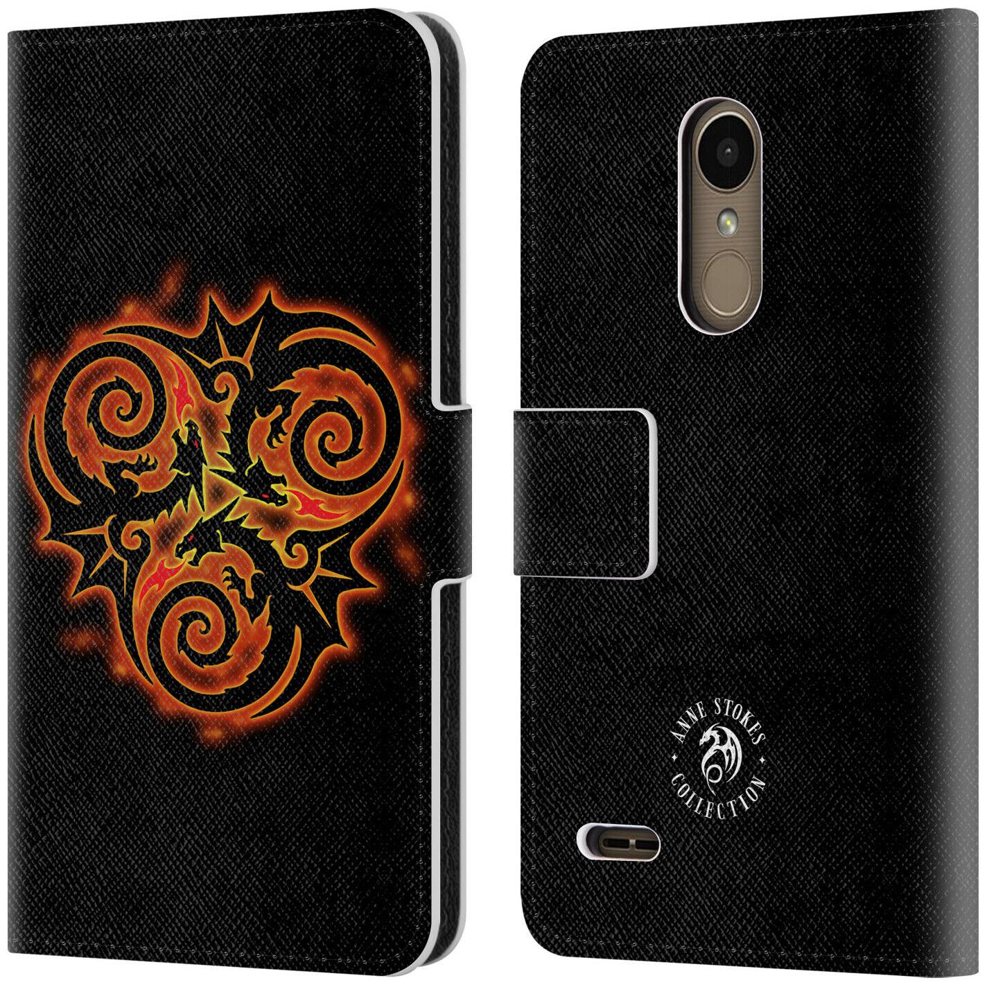 

OFFICIAL ANNE STOKES FIRE TRIBAL LEATHER BOOK WALLET CASE COVER FOR LG PHONES 1