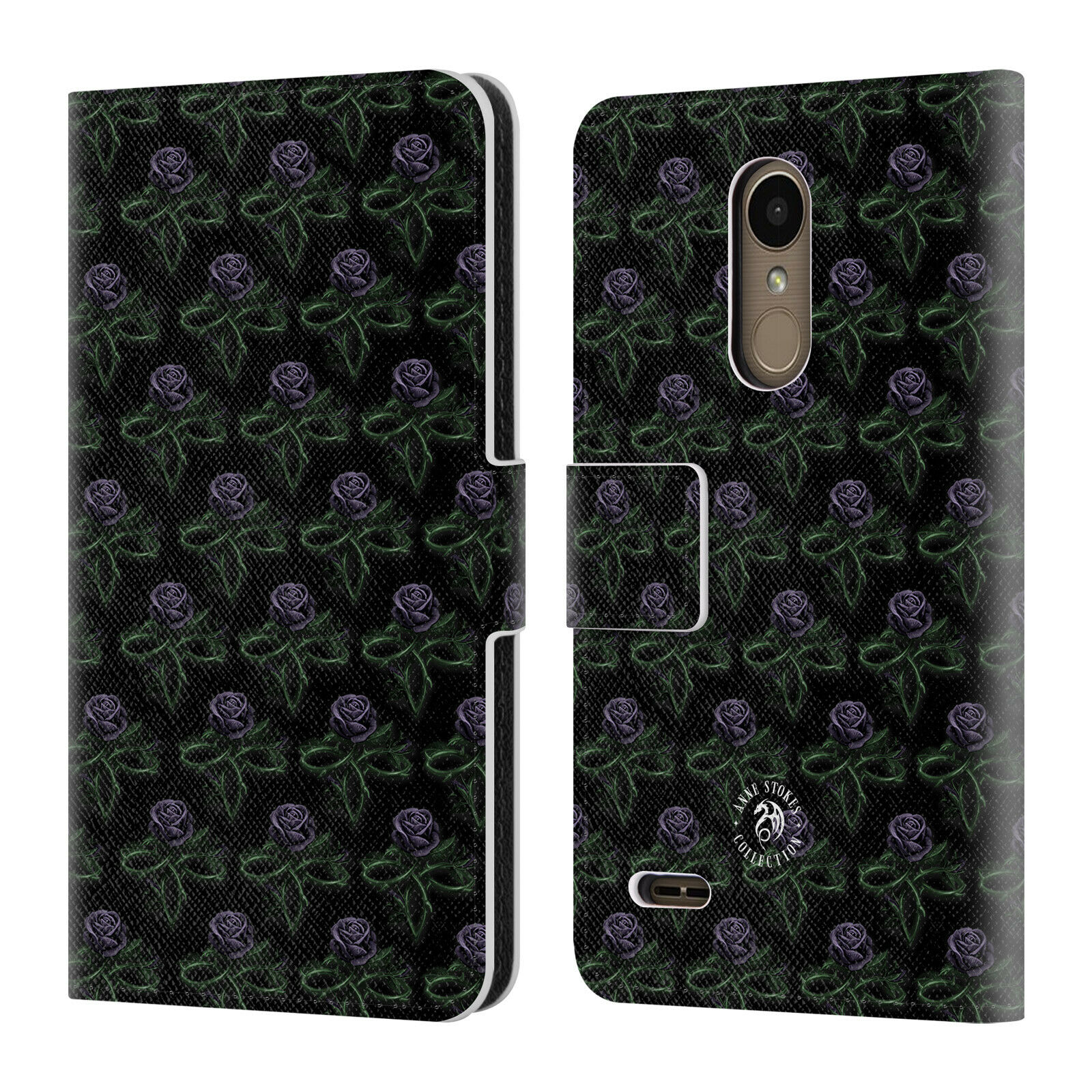 

OFFICIAL ANNE STOKES MOTIF PATTERNS LEATHER BOOK WALLET CASE FOR LG PHONES 1