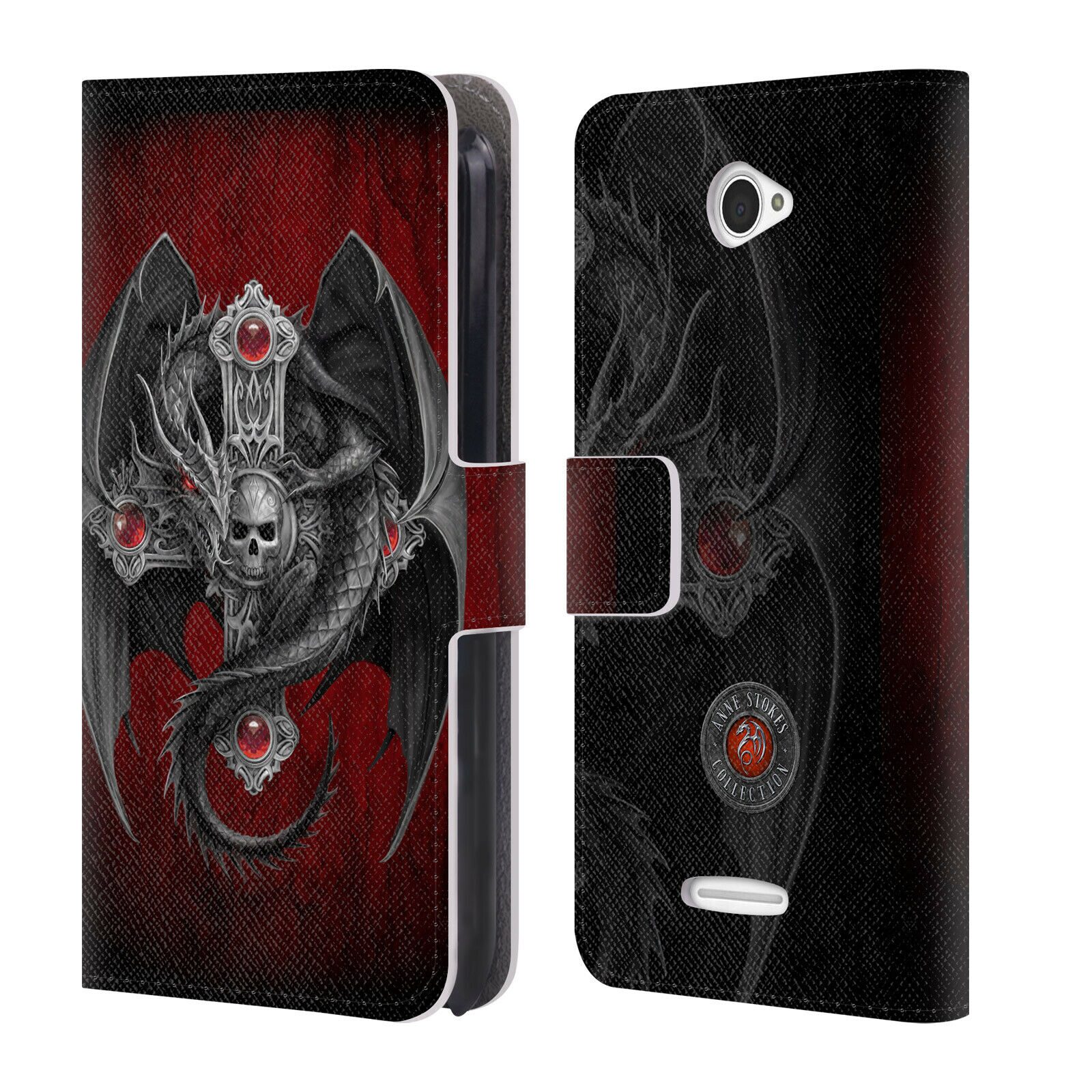 

OFFICIAL ANNE STOKES TRIBAL LEATHER BOOK WALLET CASE COVER FOR SONY PHONES 2