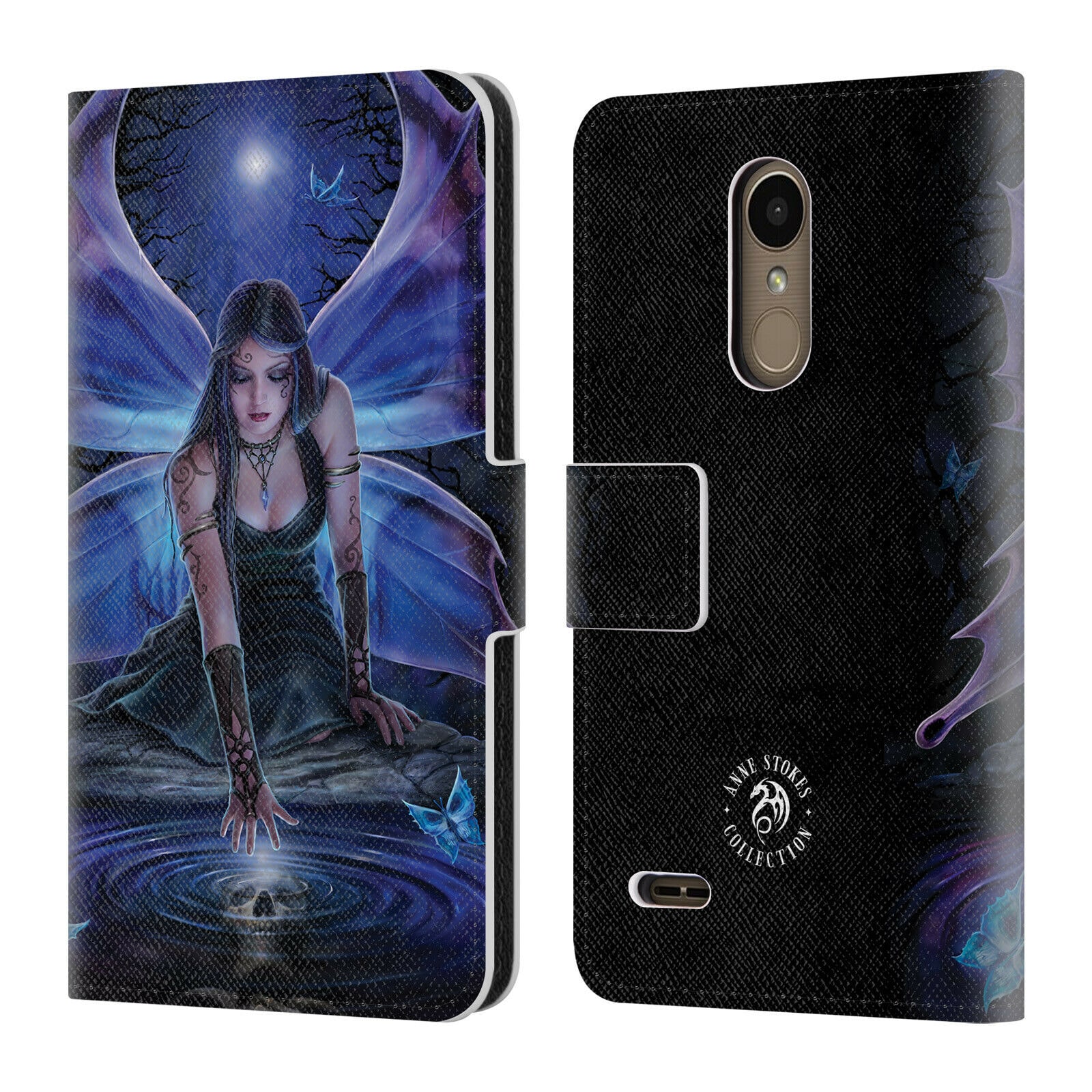 

OFFICIAL ANNE STOKES FAIRIES LEATHER BOOK WALLET CASE COVER FOR LG PHONES 1