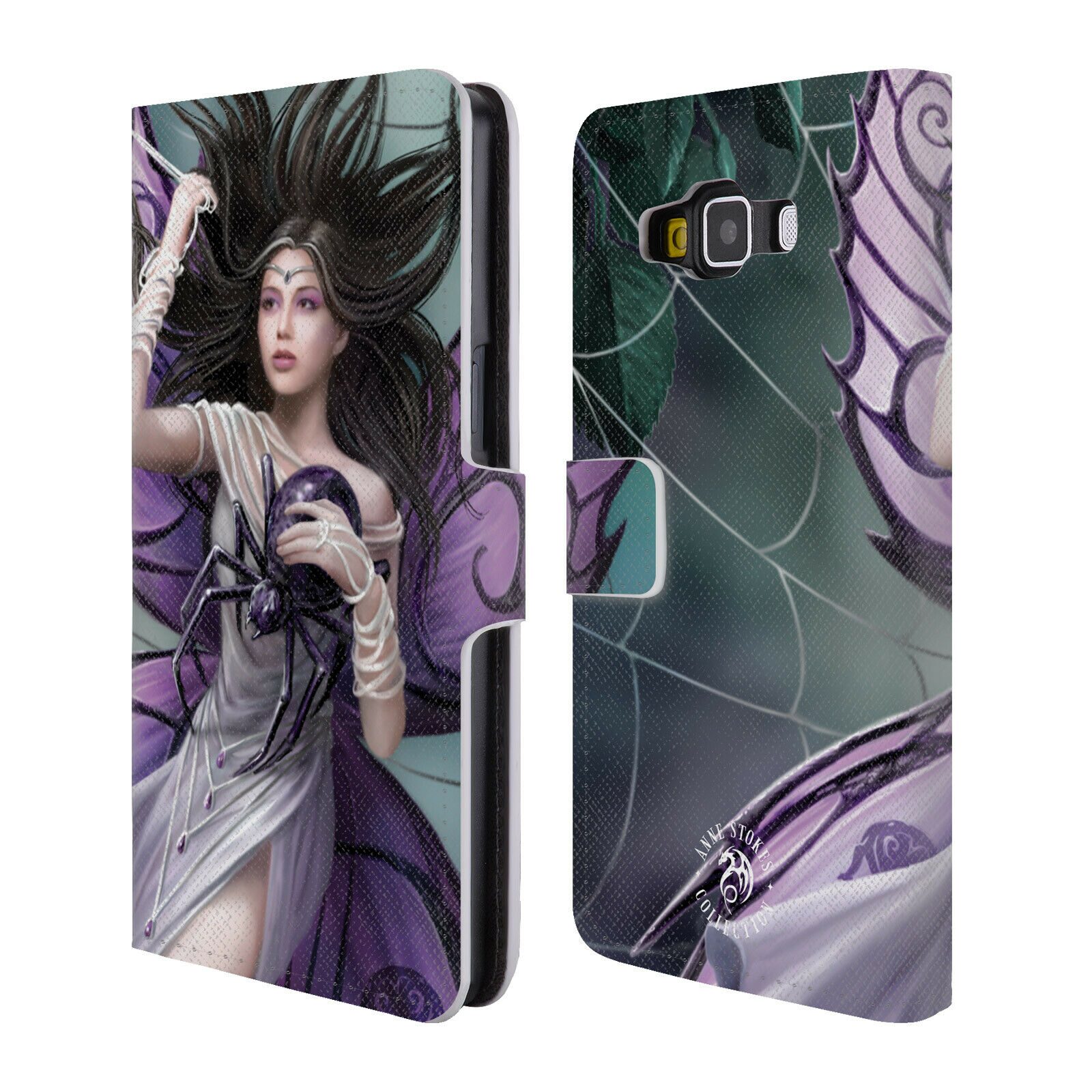 

OFFICIAL ANNE STOKES DARK HEARTS LEATHER BOOK WALLET CASE FOR SAMSUNG PHONES 2