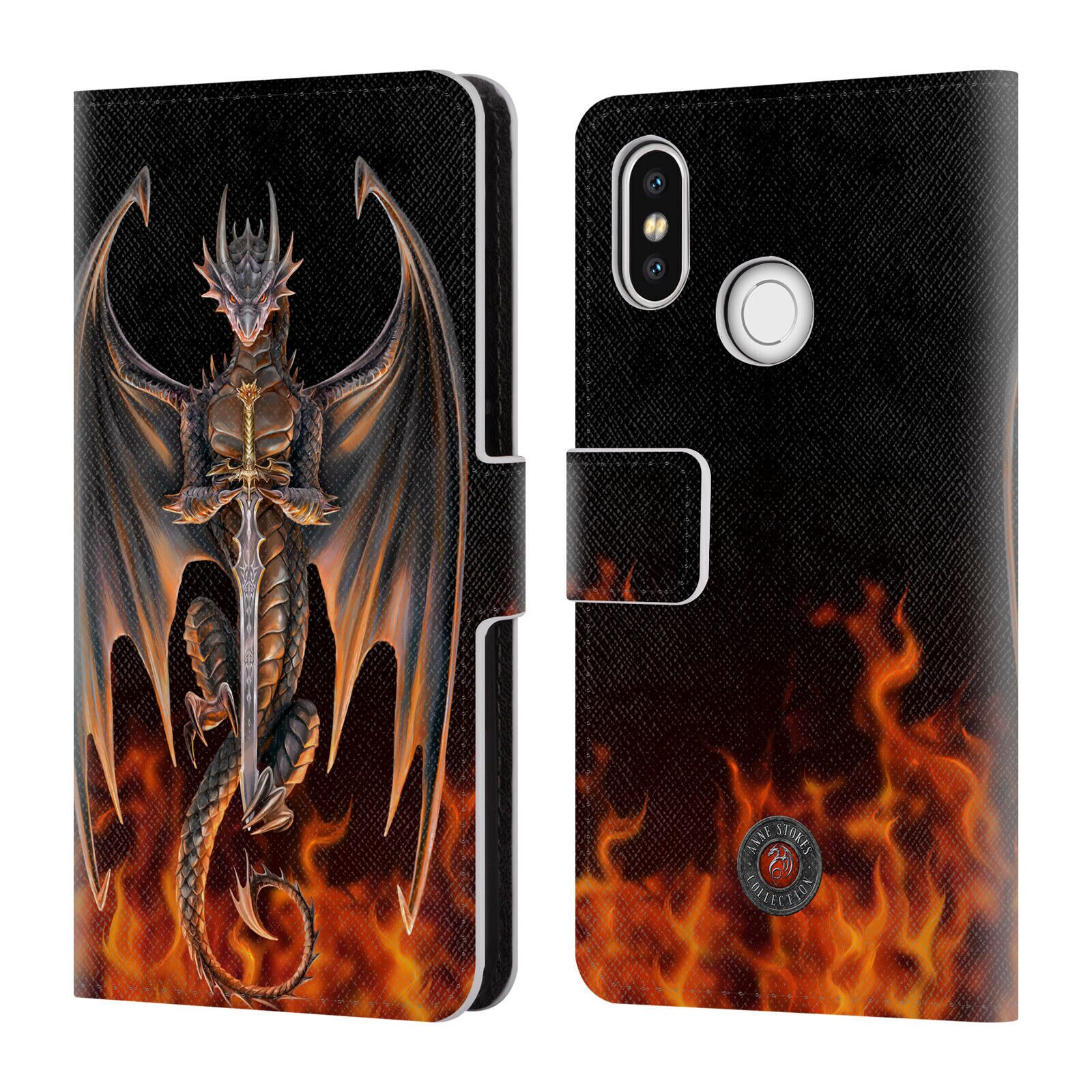 

OFFICIAL ANNE STOKES DRAGONS 3 LEATHER BOOK WALLET CASE COVER FOR XIAOMI PHONES