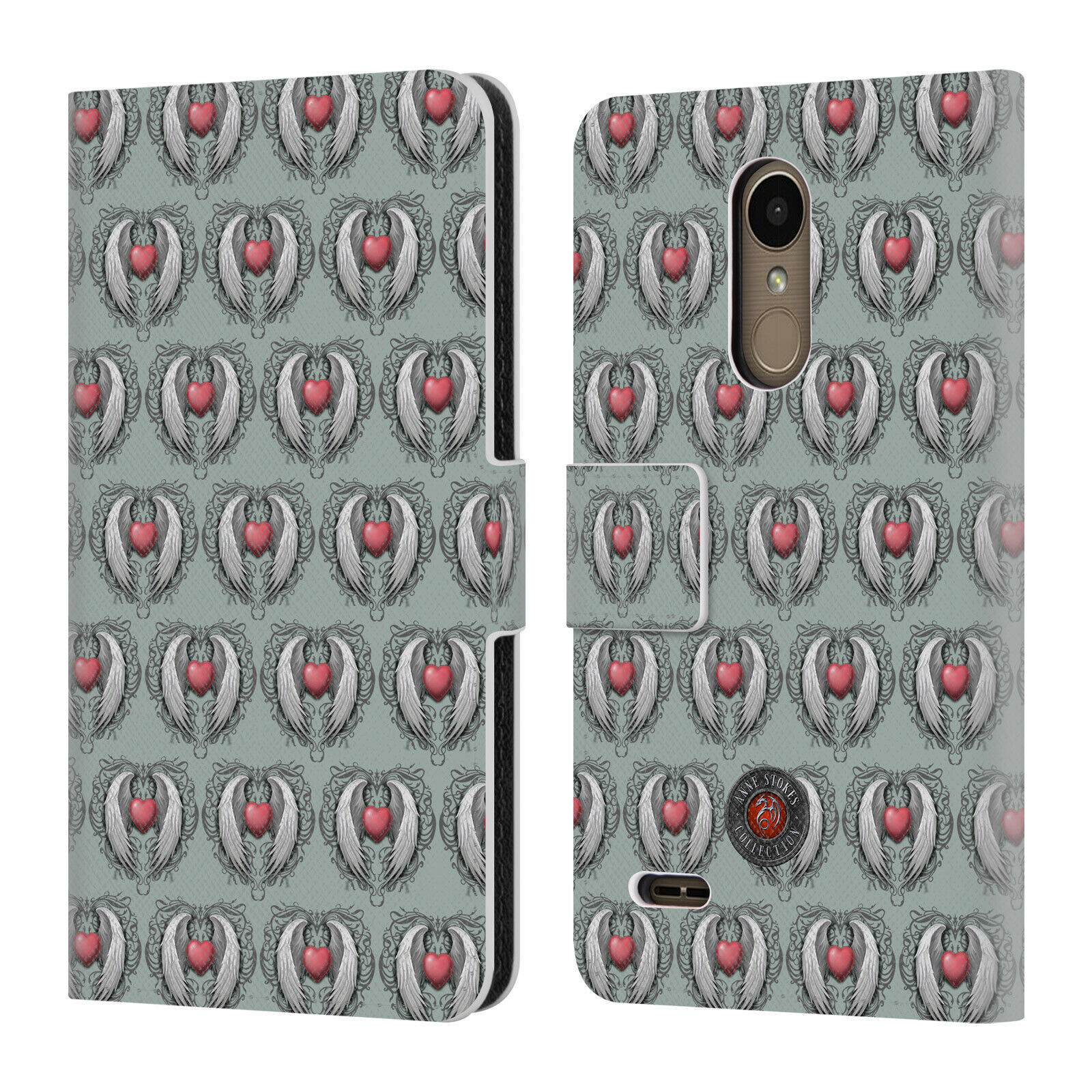 

OFFICIAL ANNE STOKES MOTIF PATTERNS LEATHER BOOK WALLET CASE FOR LG PHONES 1