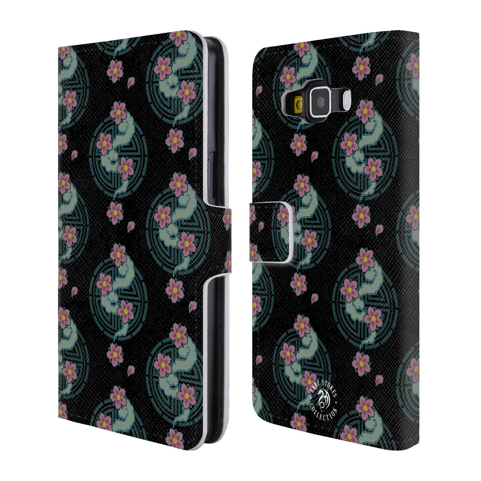 

OFFICIAL ANNE STOKES MOTIF PATTERNS LEATHER BOOK CASE FOR SAMSUNG PHONES 2