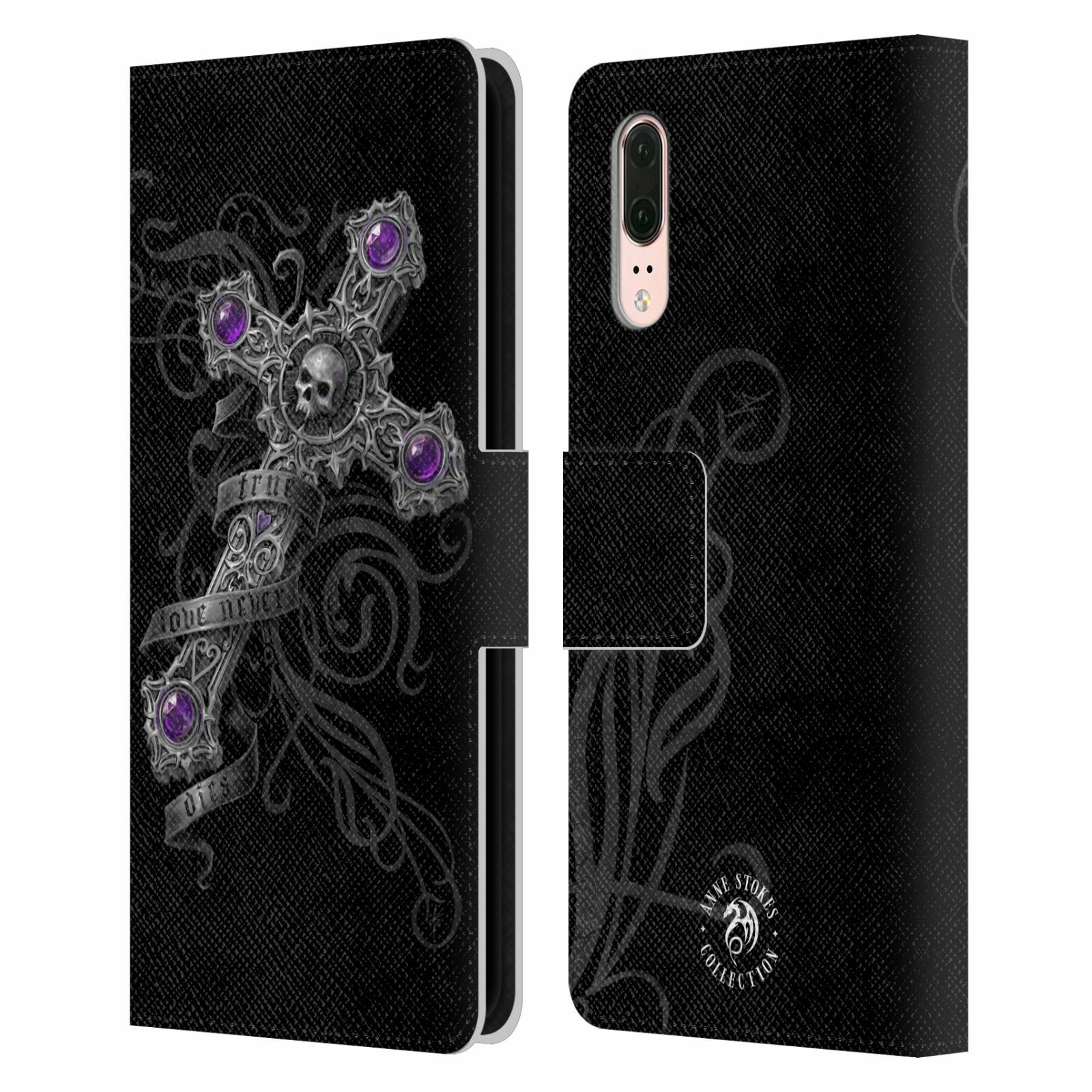 

OFFICIAL ANNE STOKES DARK HEARTS LEATHER BOOK WALLET CASE FOR HUAWEI PHONES
