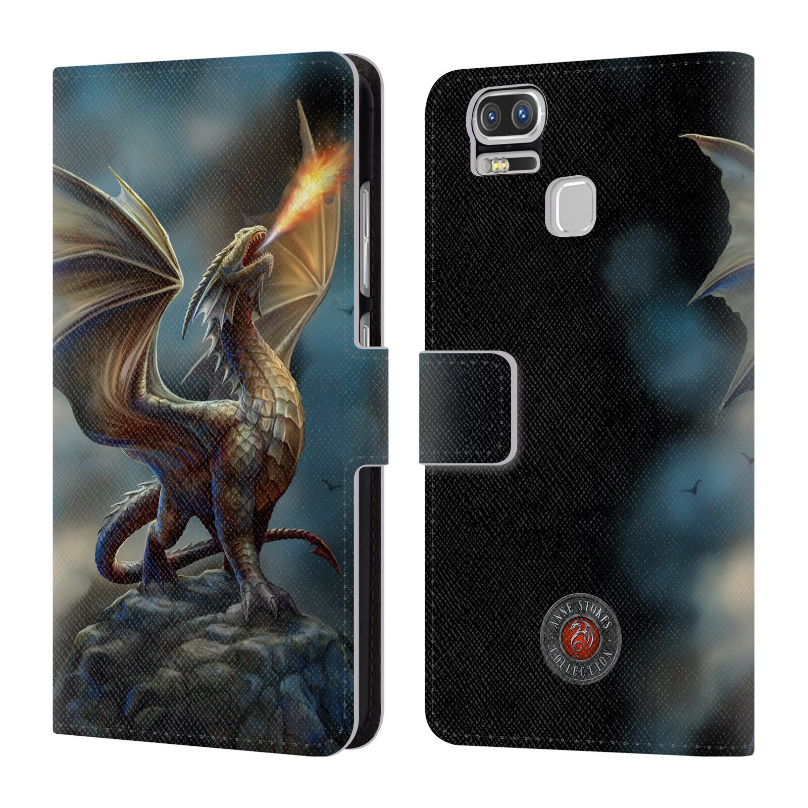 

OFFICIAL ANNE STOKES DRAGONS LEATHER BOOK WALLET CASE FOR ASUS ZENFONE PHONES