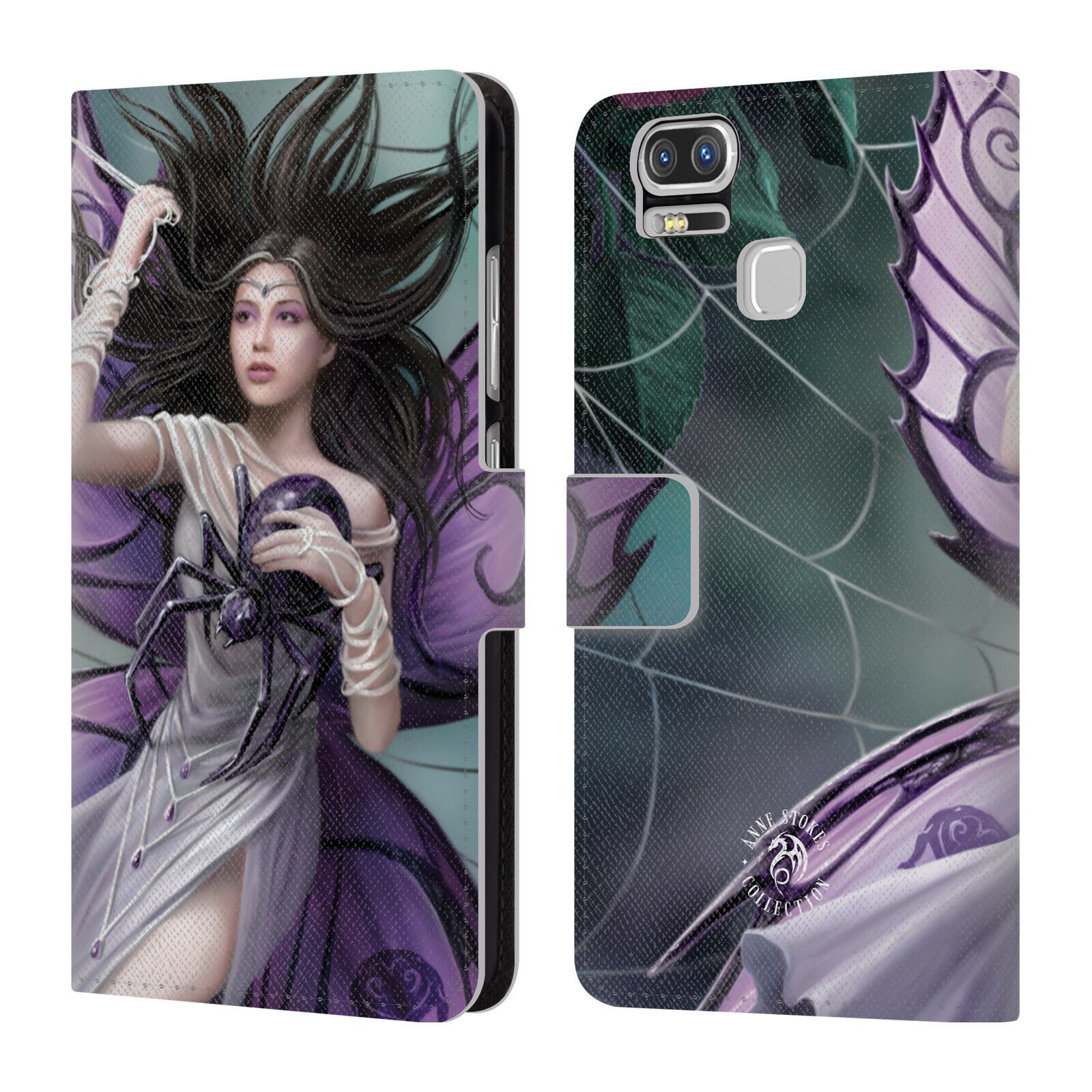 

OFFICIAL ANNE STOKES DARK HEARTS LEATHER BOOK CASE FOR ASUS ZENFONE PHONES