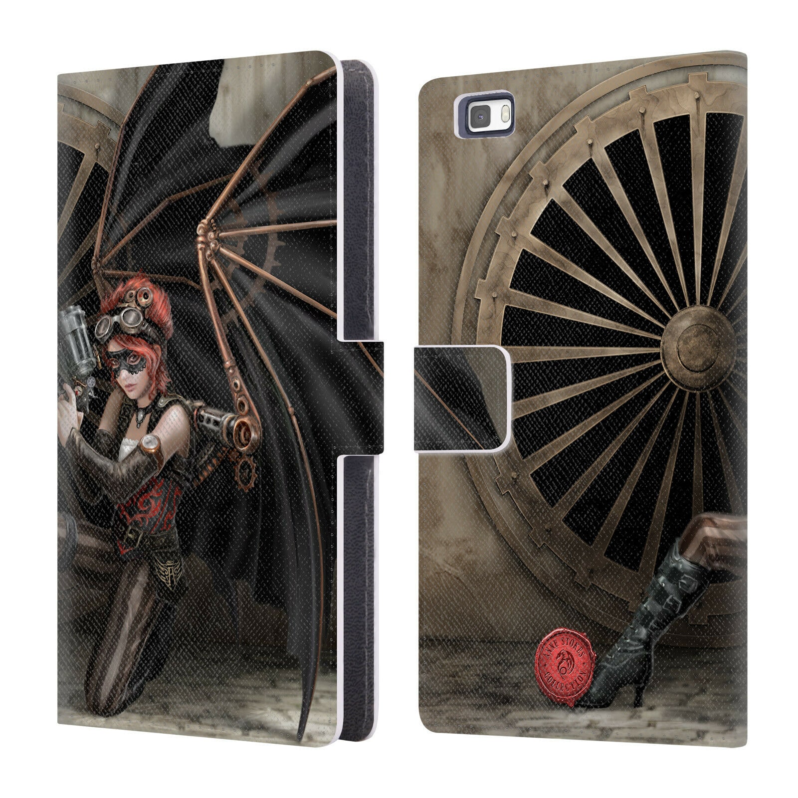 

OFFICIAL ANNE STOKES STEAMPUNK LEATHER BOOK WALLET CASE FOR HUAWEI PHONES 2