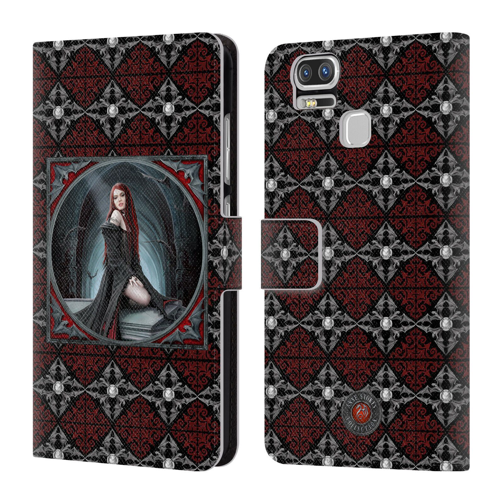 

OFFICIAL ANNE STOKES GOTHIC LEATHER BOOK WALLET CASE FOR ASUS ZENFONE PHONES