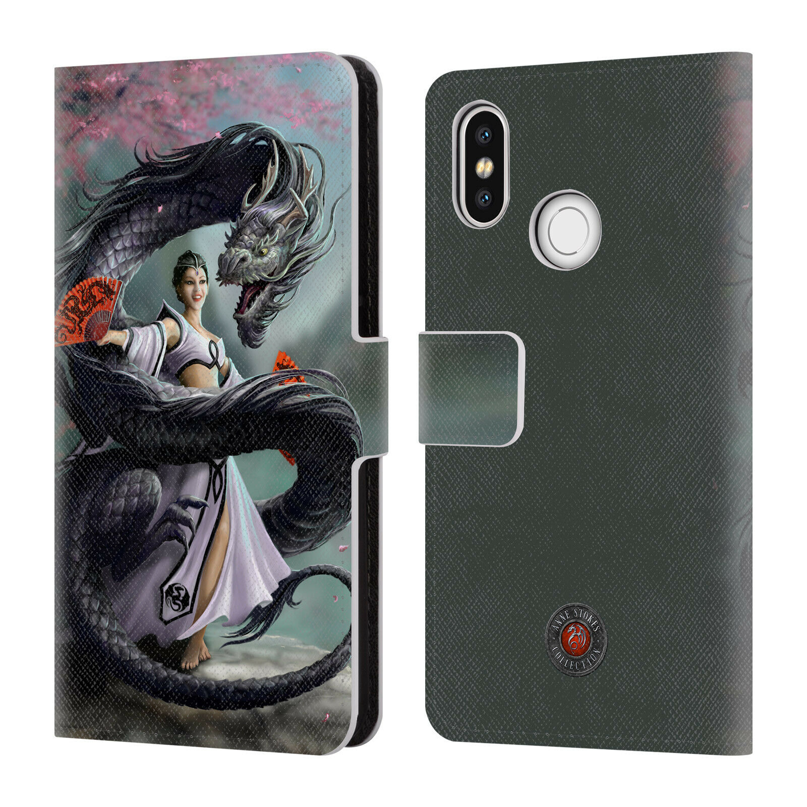 

OFFICIAL ANNE STOKES DRAGONS 3 LEATHER BOOK WALLET CASE COVER FOR XIAOMI PHONES