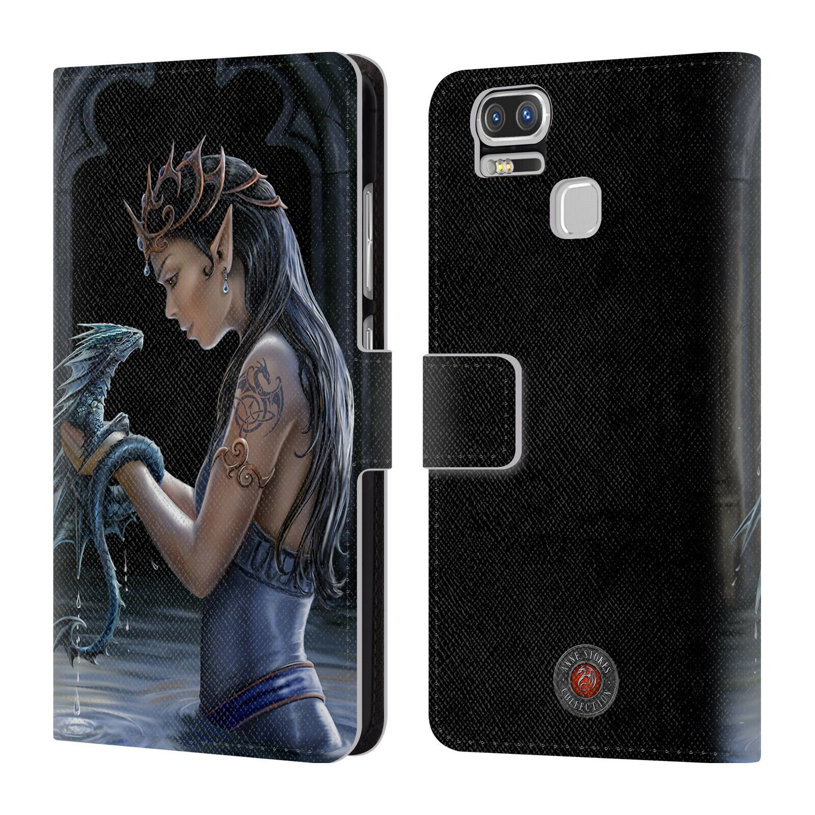 

OFFICIAL ANNE STOKES DRAGON FRIENDSHIP LEATHER BOOK CASE FOR ASUS ZENFONE PHONES