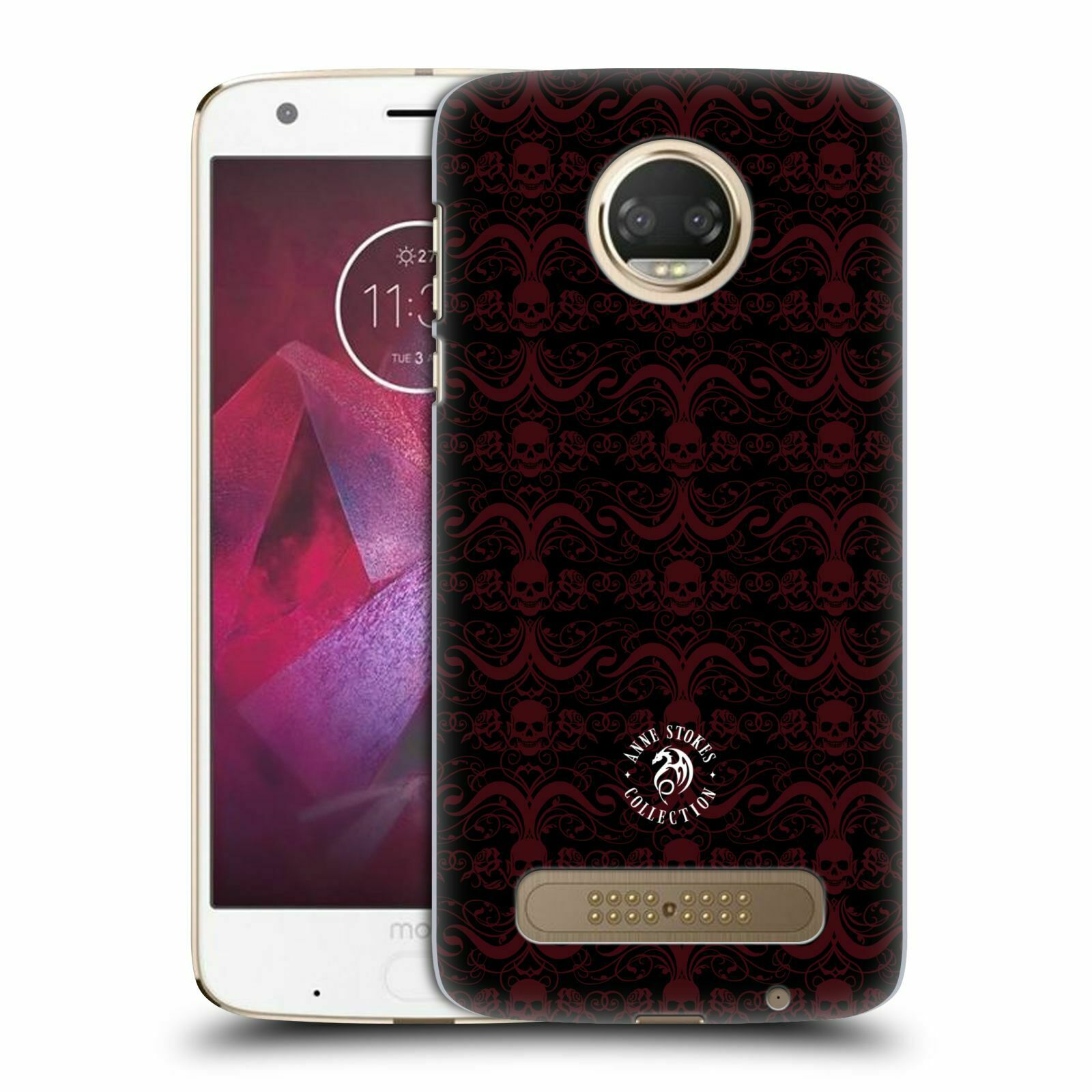 

OFFICIAL ANNE STOKES SKULL 2 HARD BACK CASE FOR MOTOROLA PHONES 1