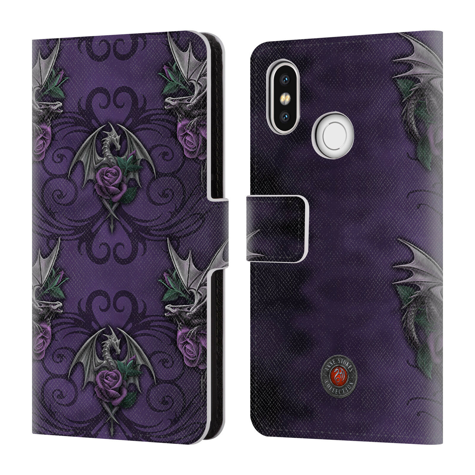 

OFFICIAL ANNE STOKES DRAGONS 3 LEATHER BOOK WALLET CASE COVER FOR XIAOMI PHONES