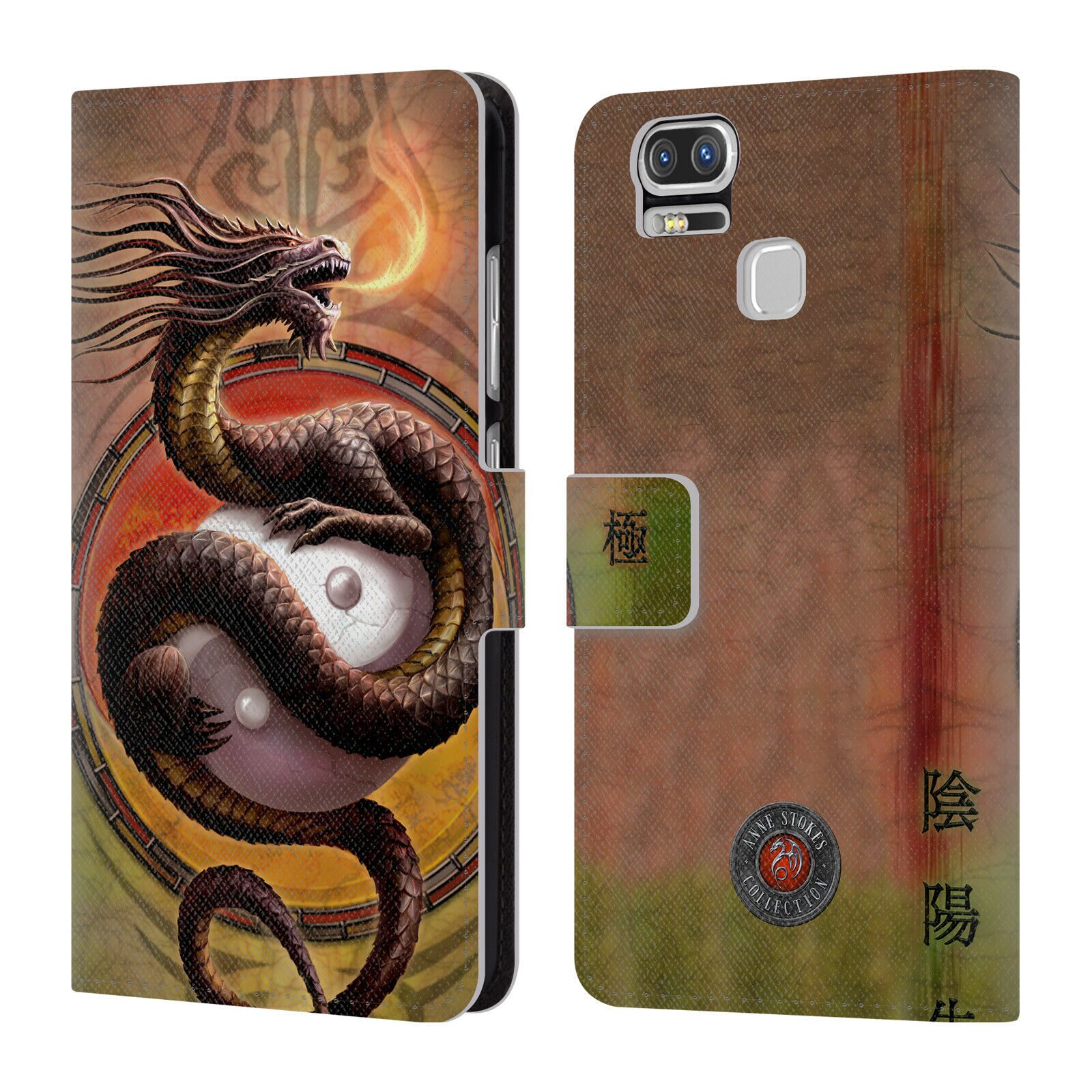 

OFFICIAL ANNE STOKES DRAGONS LEATHER BOOK WALLET CASE FOR ASUS ZENFONE PHONES