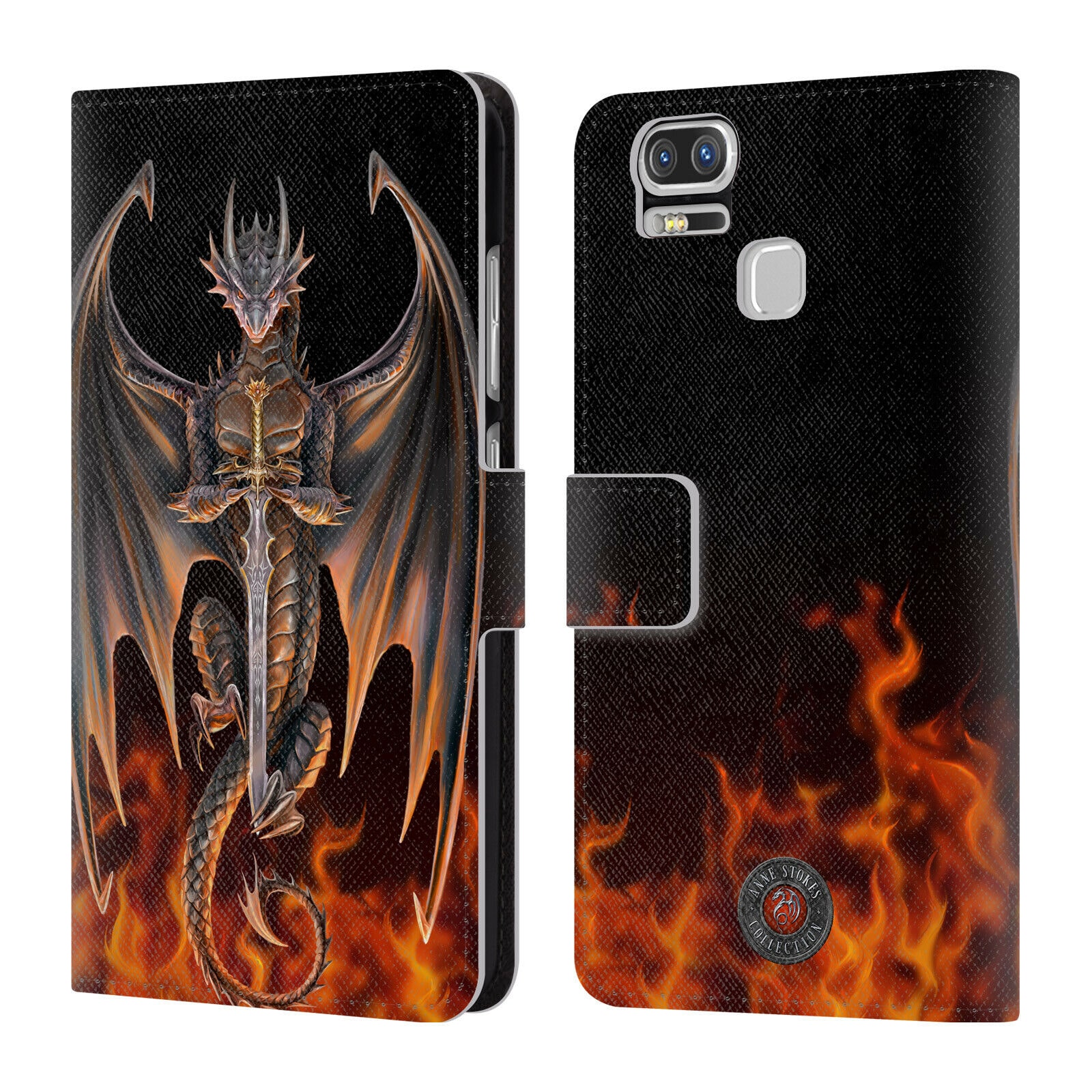 

OFFICIAL ANNE STOKES DRAGONS 3 LEATHER BOOK CASE FOR ASUS ZENFONE PHONES