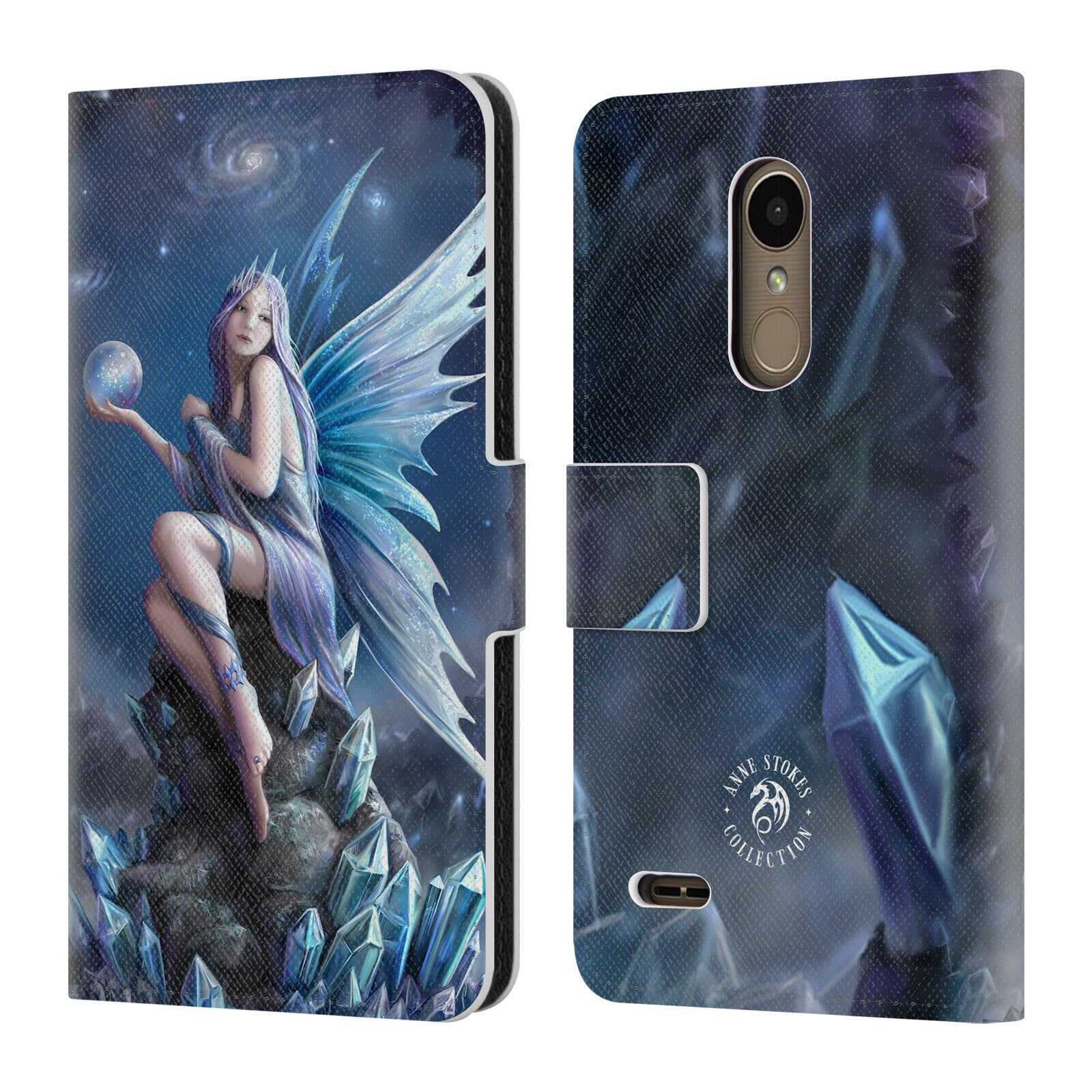 

OFFICIAL ANNE STOKES FAIRIES LEATHER BOOK WALLET CASE COVER FOR LG PHONES 1