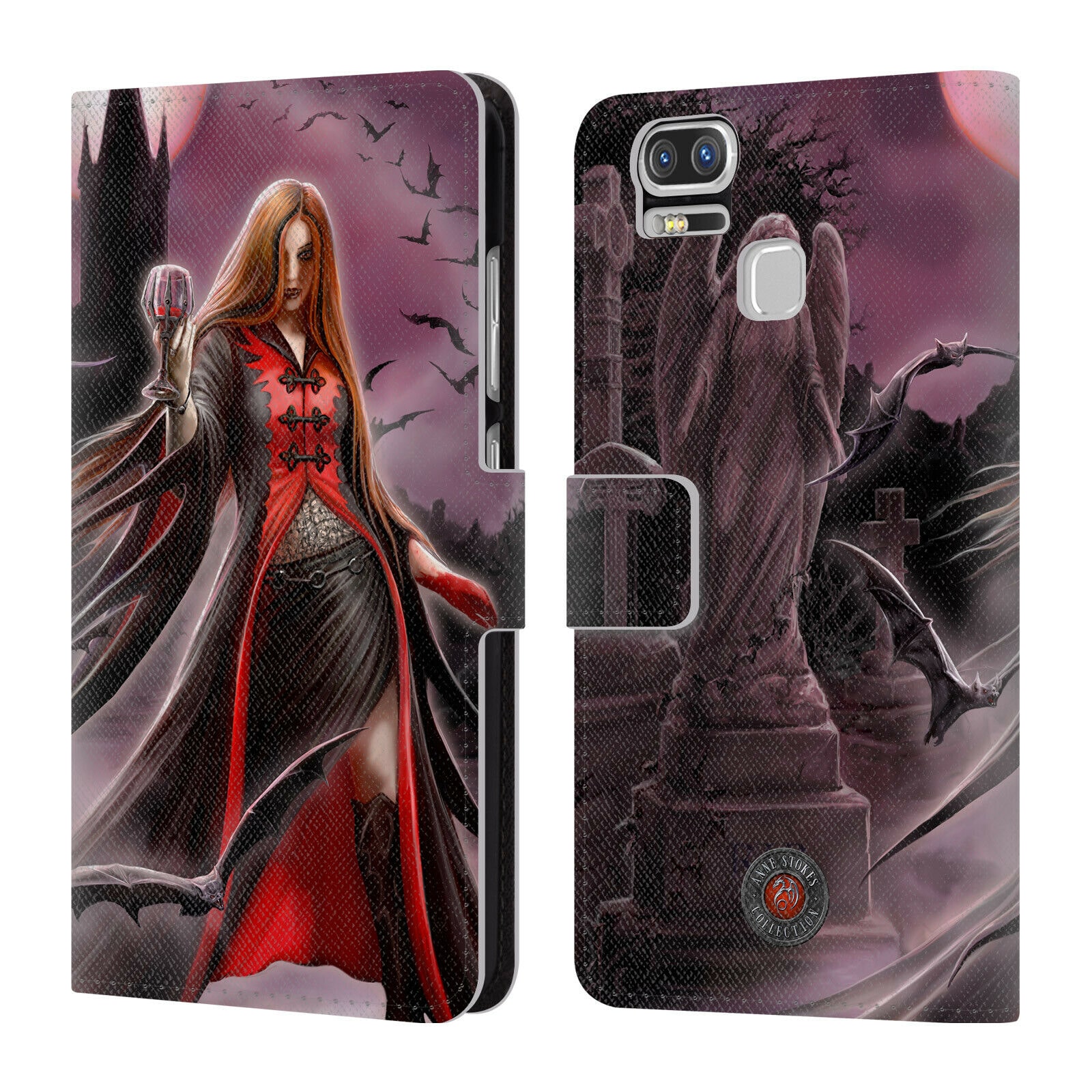

OFFICIAL ANNE STOKES GOTHIC LEATHER BOOK WALLET CASE FOR ASUS ZENFONE PHONES