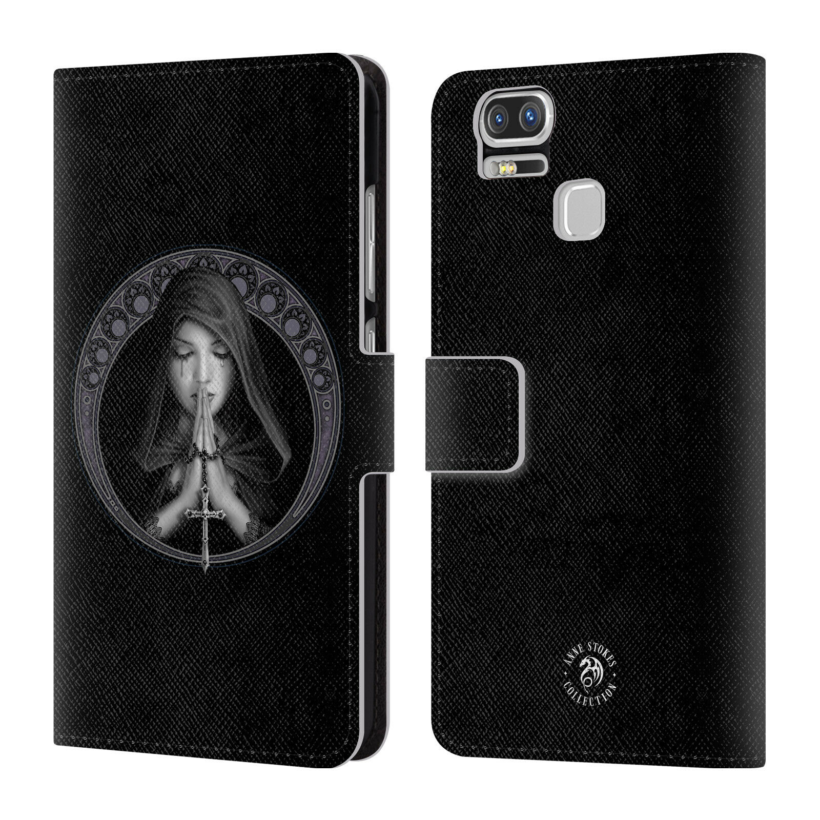 

OFFICIAL ANNE STOKES GOTHIC LEATHER BOOK WALLET CASE FOR ASUS ZENFONE PHONES