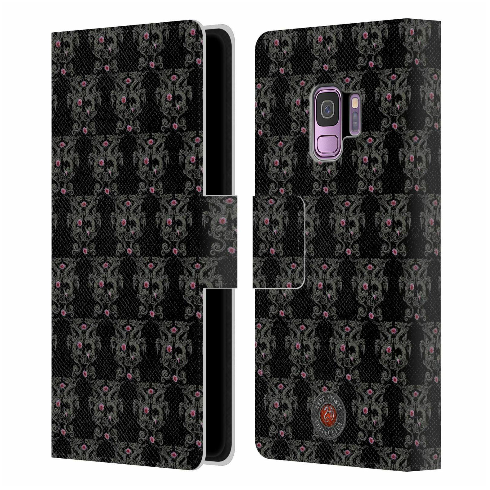 

OFFICIAL ANNE STOKES MOTIF PATTERNS LEATHER BOOK CASE FOR SAMSUNG PHONES 1
