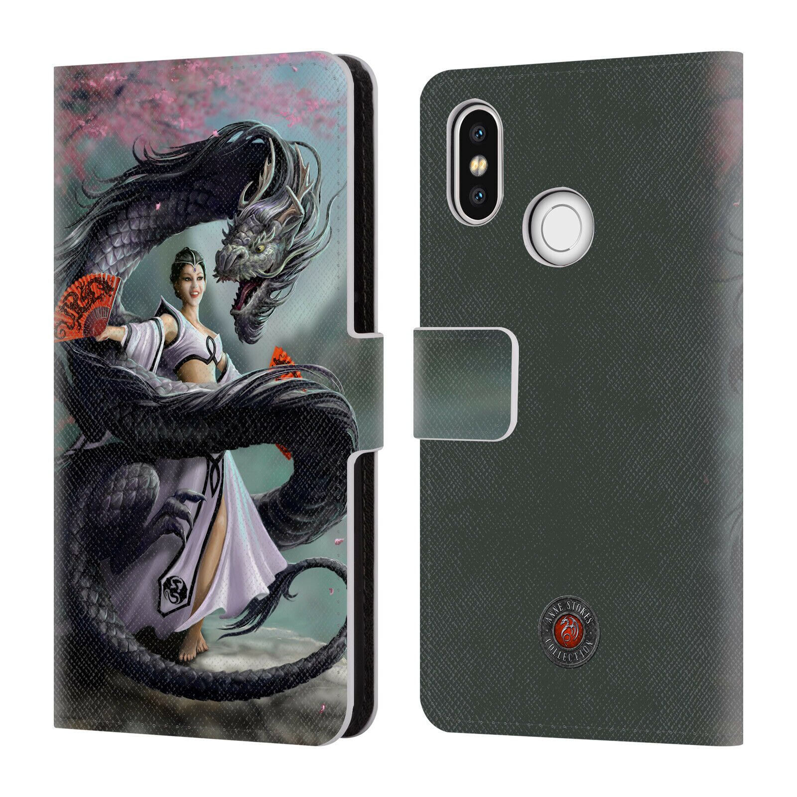 

OFFICIAL ANNE STOKES DRAGONS 3 LEATHER BOOK WALLET CASE COVER FOR XIAOMI PHONES