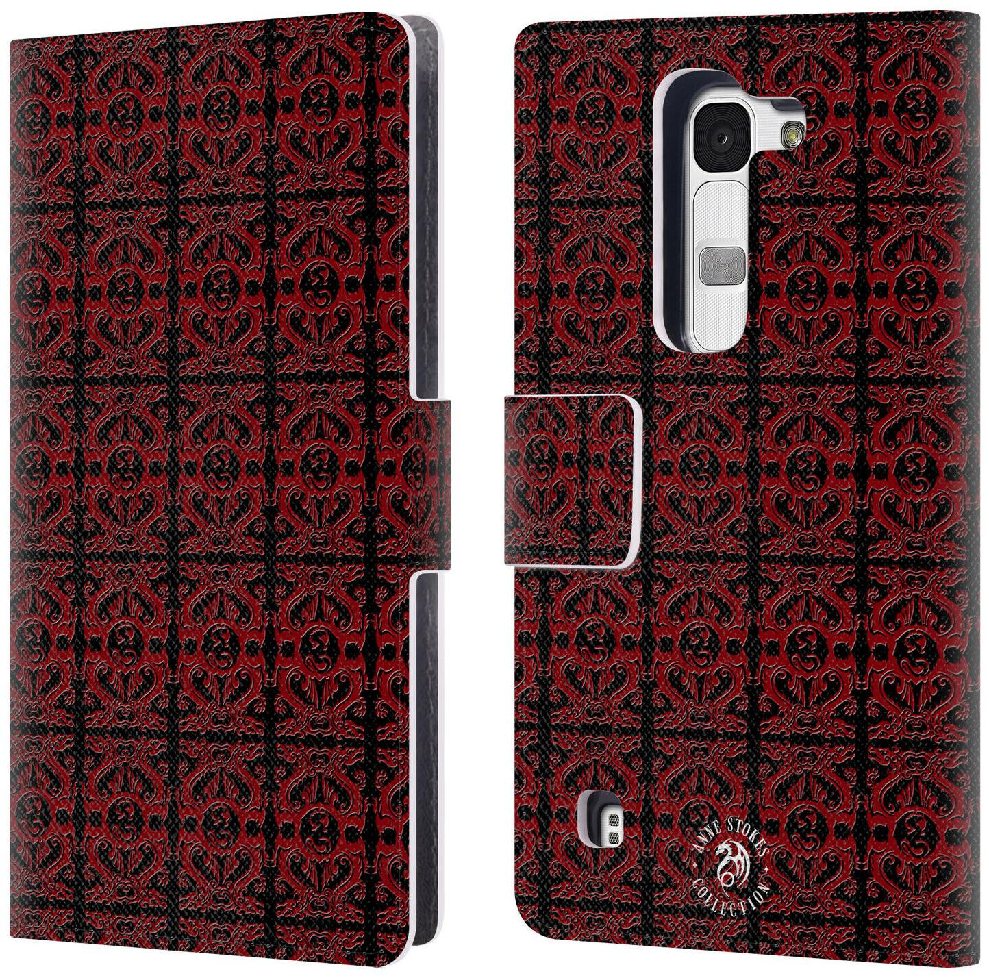 

OFFICIAL ANNE STOKES MOTIF PATTERNS LEATHER BOOK WALLET CASE FOR LG PHONES 2