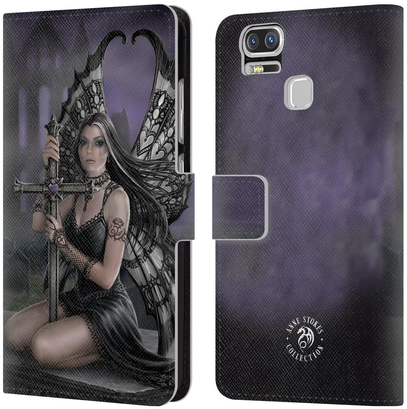 

OFFICIAL ANNE STOKES DARK HEARTS LEATHER BOOK CASE FOR ASUS ZENFONE PHONES