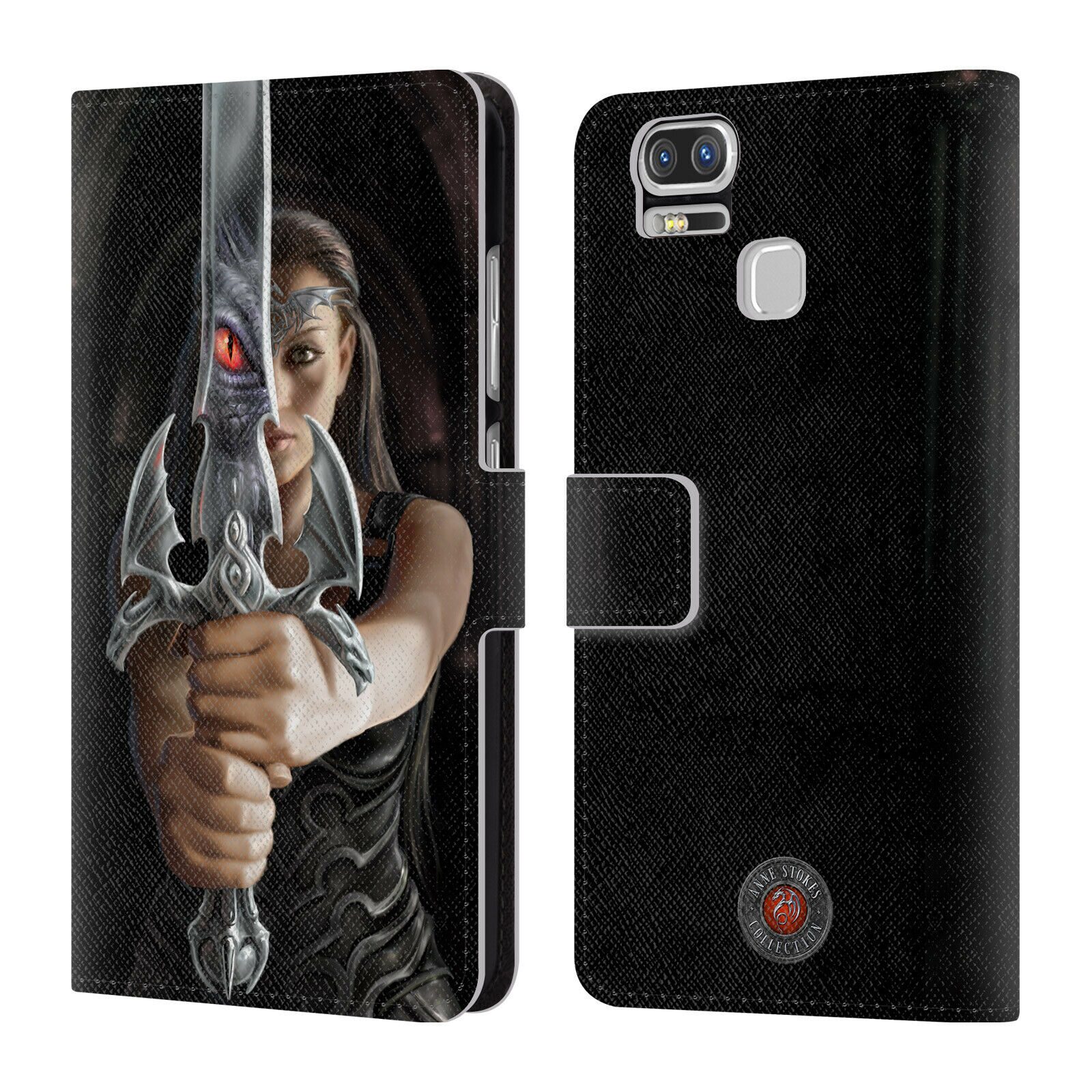 

OFFICIAL ANNE STOKES DRAGONS 3 LEATHER BOOK CASE FOR ASUS ZENFONE PHONES